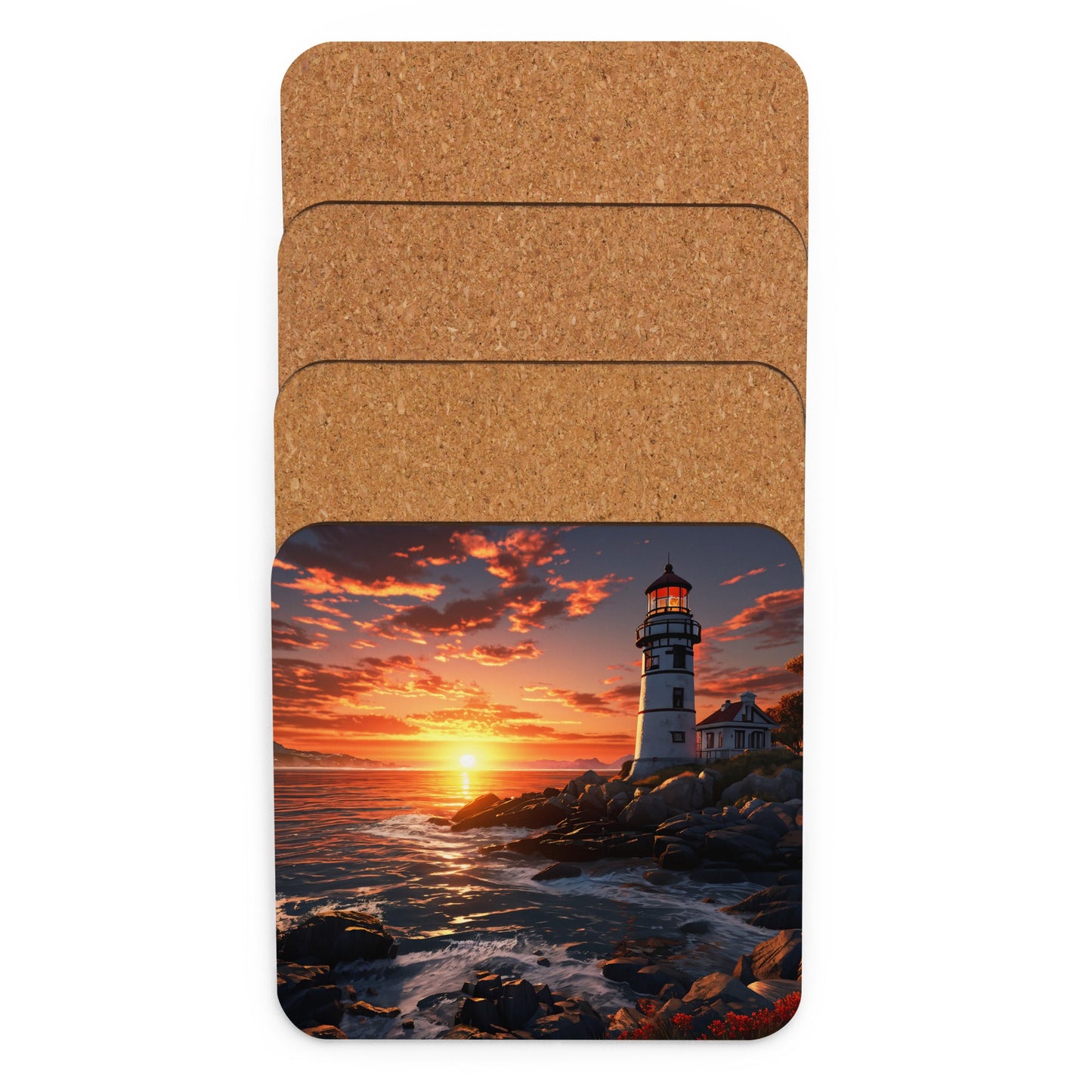 Lighthouse Cork - back Coaster - Coasters - Discovery Co.