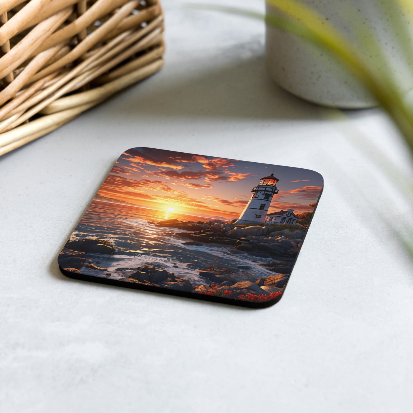 Lighthouse Cork - back Coaster - Coasters - Discovery Co.