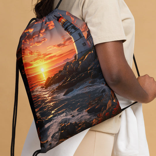 Lighthouse Drawstring Bag - Drawstring Bag - Discovery Co.