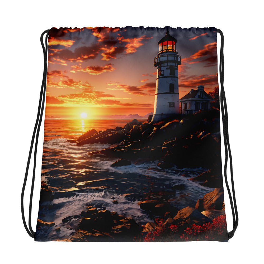 Lighthouse Drawstring Bag - Drawstring Bag - Discovery Co.