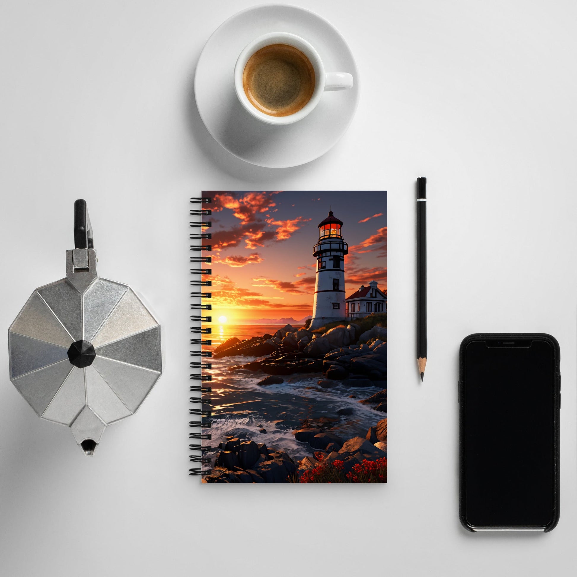 Lighthouse Spiral Notebook - Spiral Notebooks - Discovery Co.