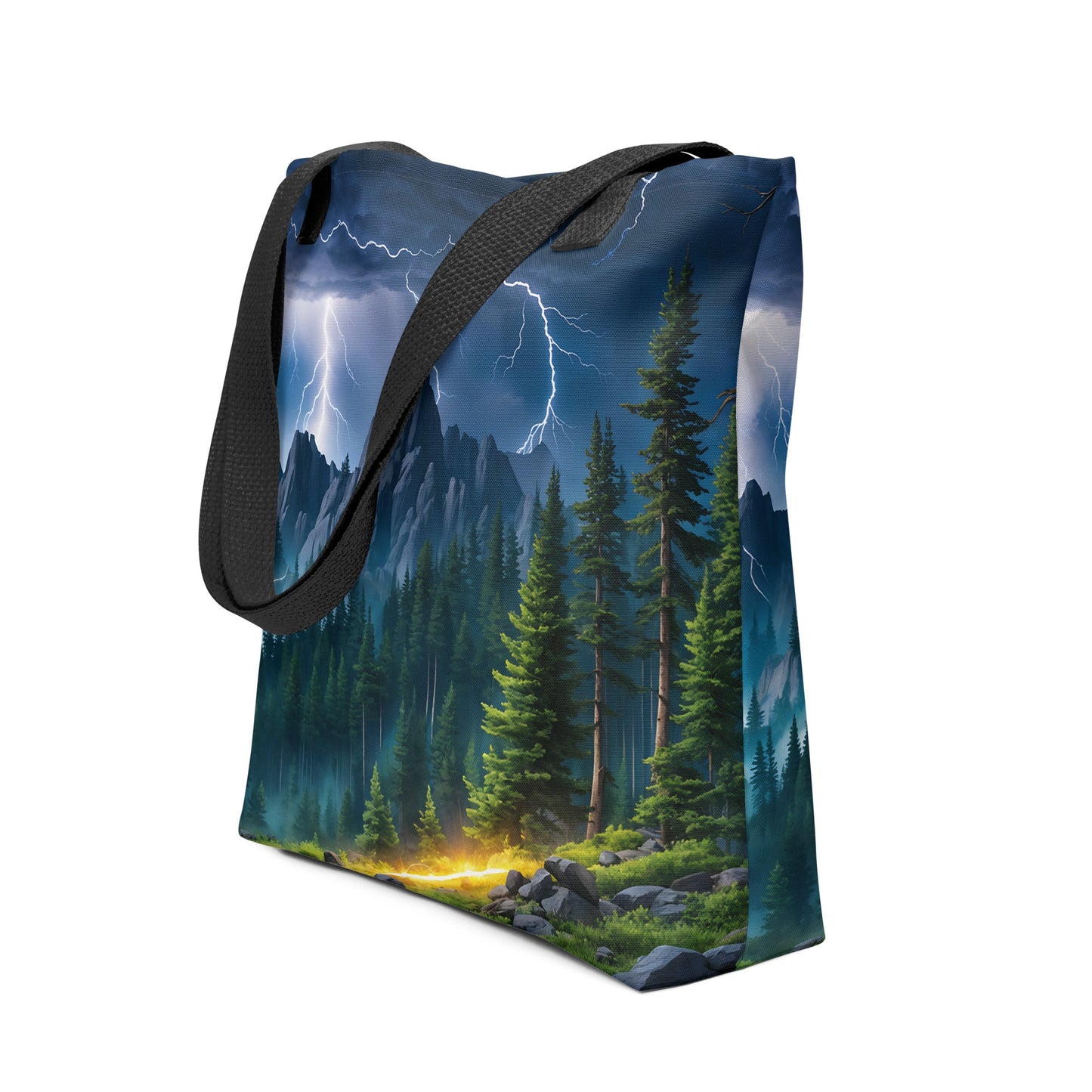 Lightning In The Forest Tote Bag - Tote Bags - Discovery Co.