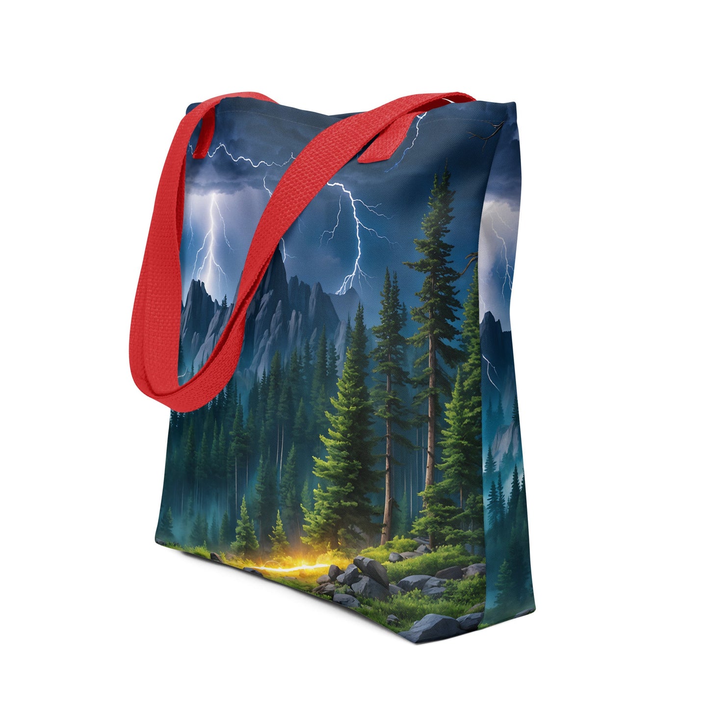 Lightning In The Forest Tote Bag - Tote Bags - Discovery Co.