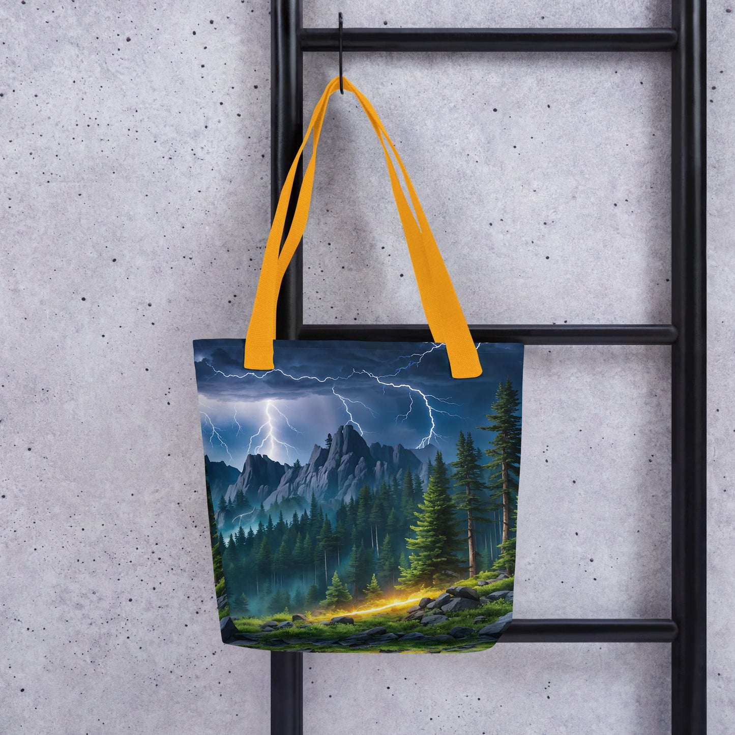 Lightning In The Forest Tote Bag - Tote Bags - Discovery Co.