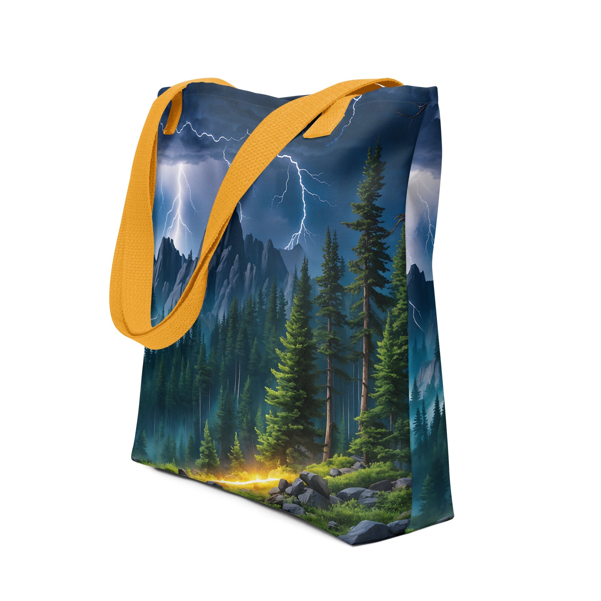 Lightning In The Forest Tote Bag - Tote Bags - Discovery Co.