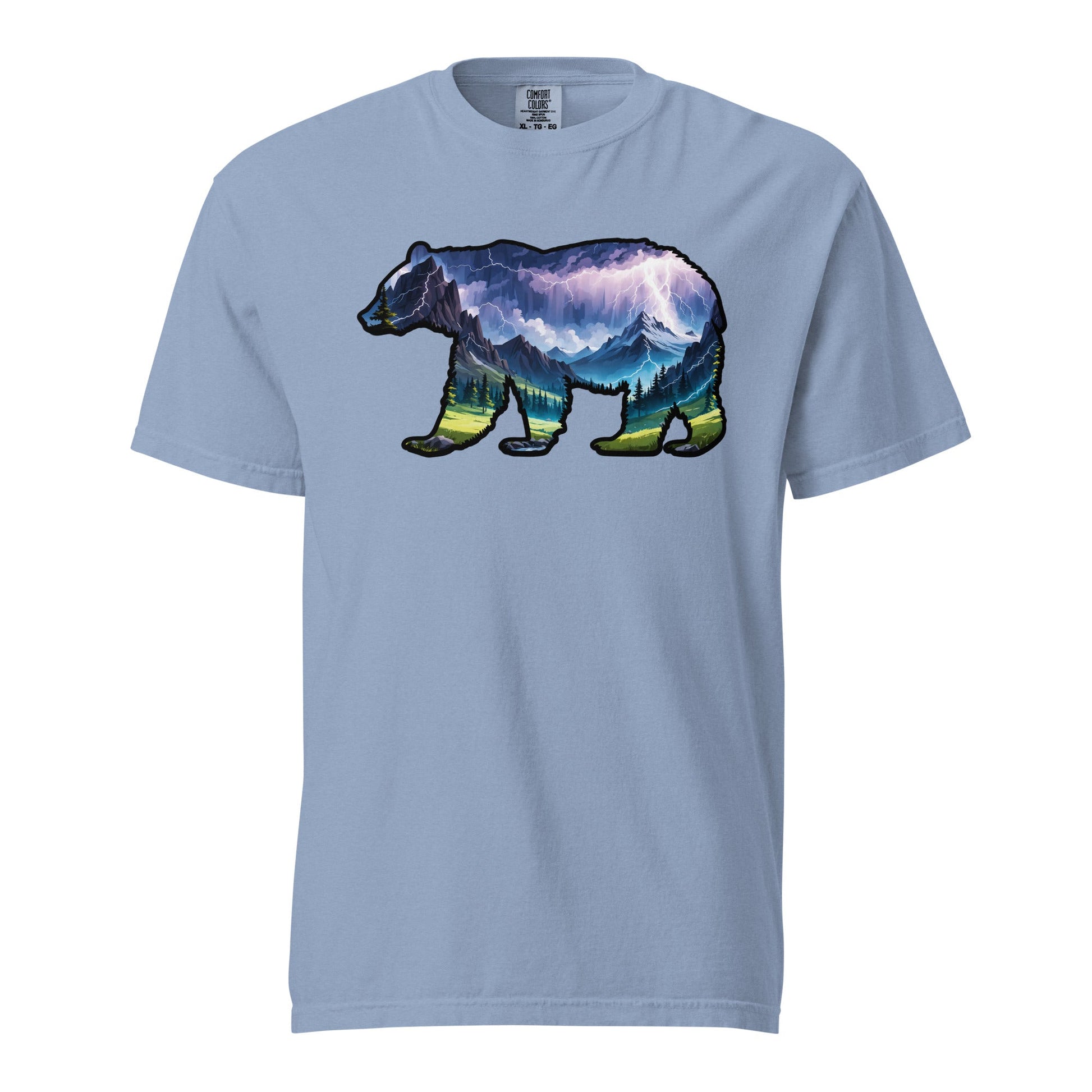 Lightning In The Mountains Bear Men's (Unisex) Premium Tee - Men's Shirts - Discovery Co.