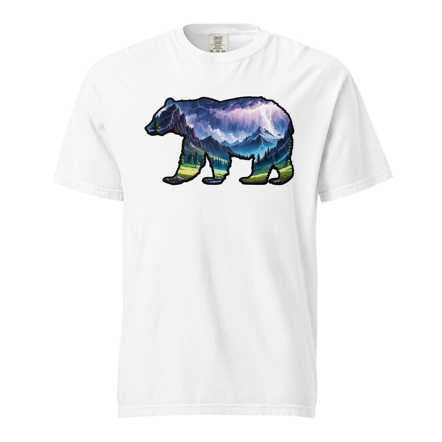 Lightning In The Mountains Bear Men's (Unisex) Premium Tee - Men's Shirts - Discovery Co.