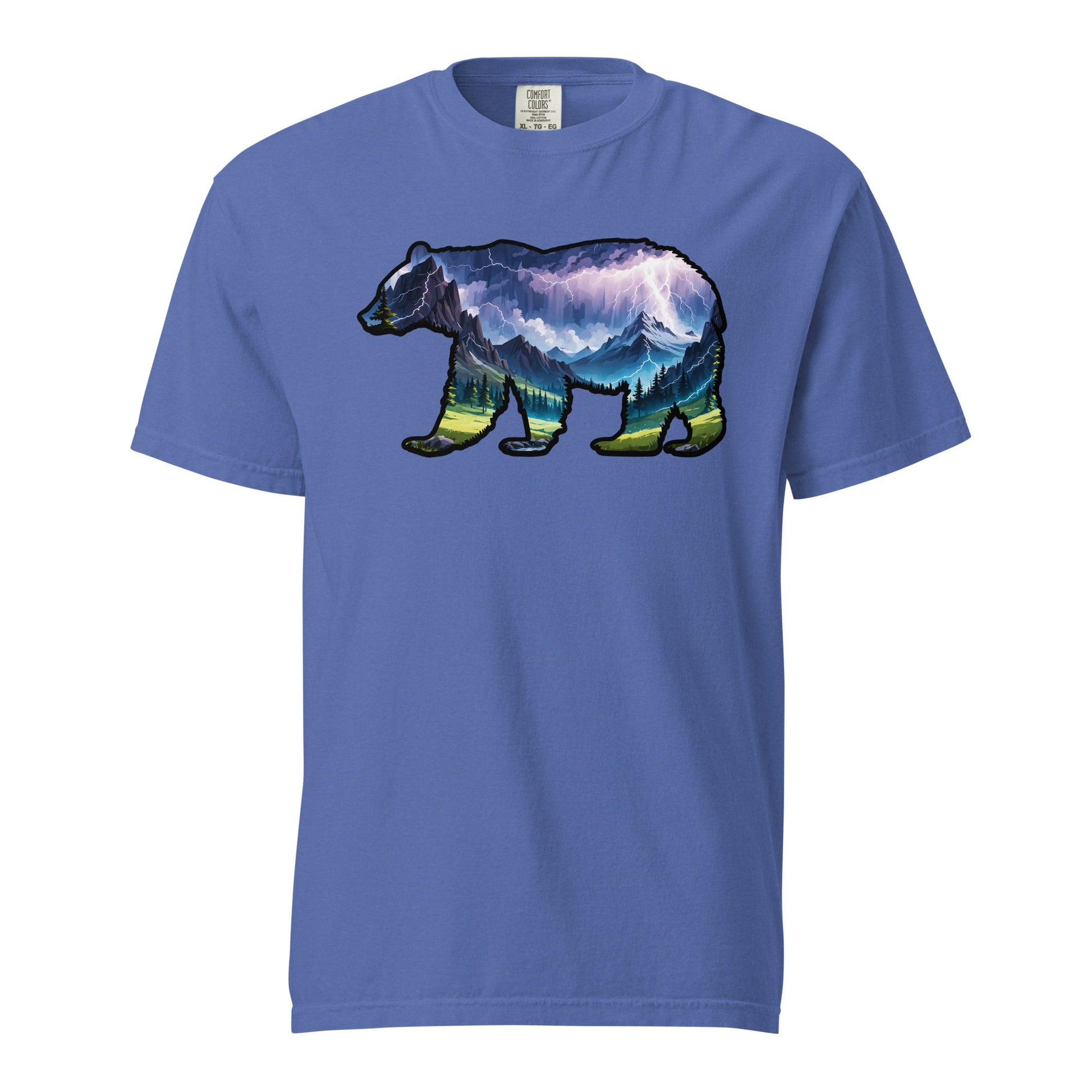 Lightning In The Mountains Bear Men's (Unisex) Premium Tee - Men's Shirts - Discovery Co.