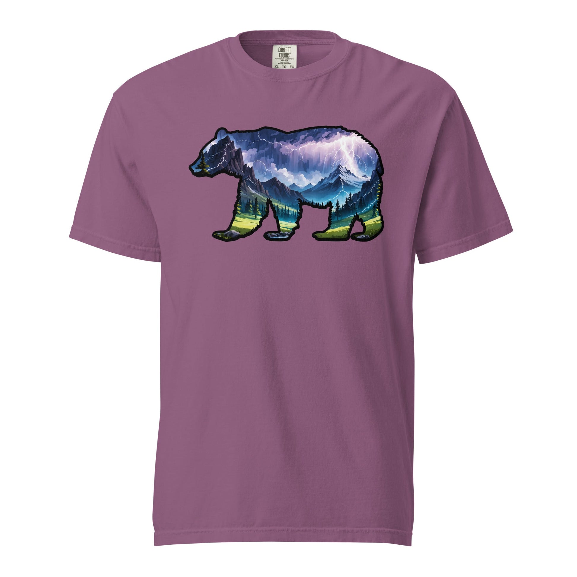 Lightning In The Mountains Bear Men's (Unisex) Premium Tee - Men's Shirts - Discovery Co.