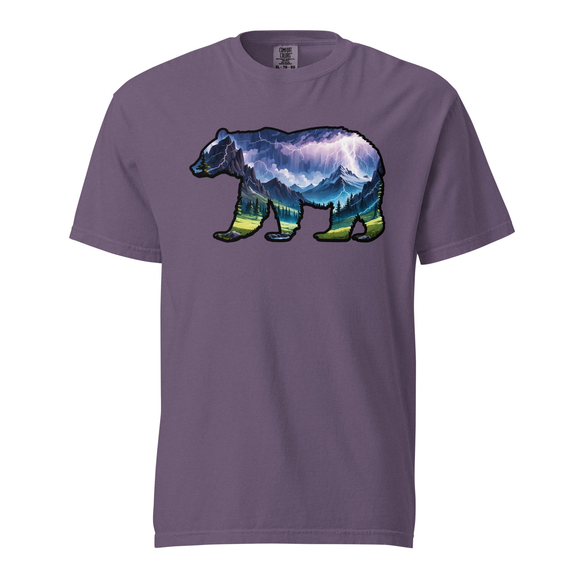 Lightning In The Mountains Bear Men's (Unisex) Premium Tee - Men's Shirts - Discovery Co.