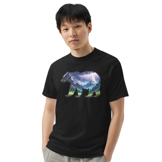 Lightning In The Mountains Bear Men's (Unisex) Premium Tee - Men's Shirts - Discovery Co.