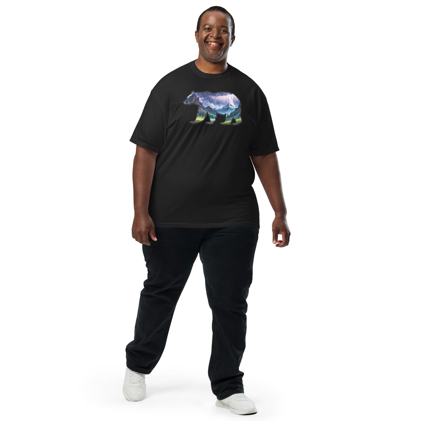 Lightning In The Mountains Bear Men's (Unisex) Premium Tee - Men's Shirts - Discovery Co.