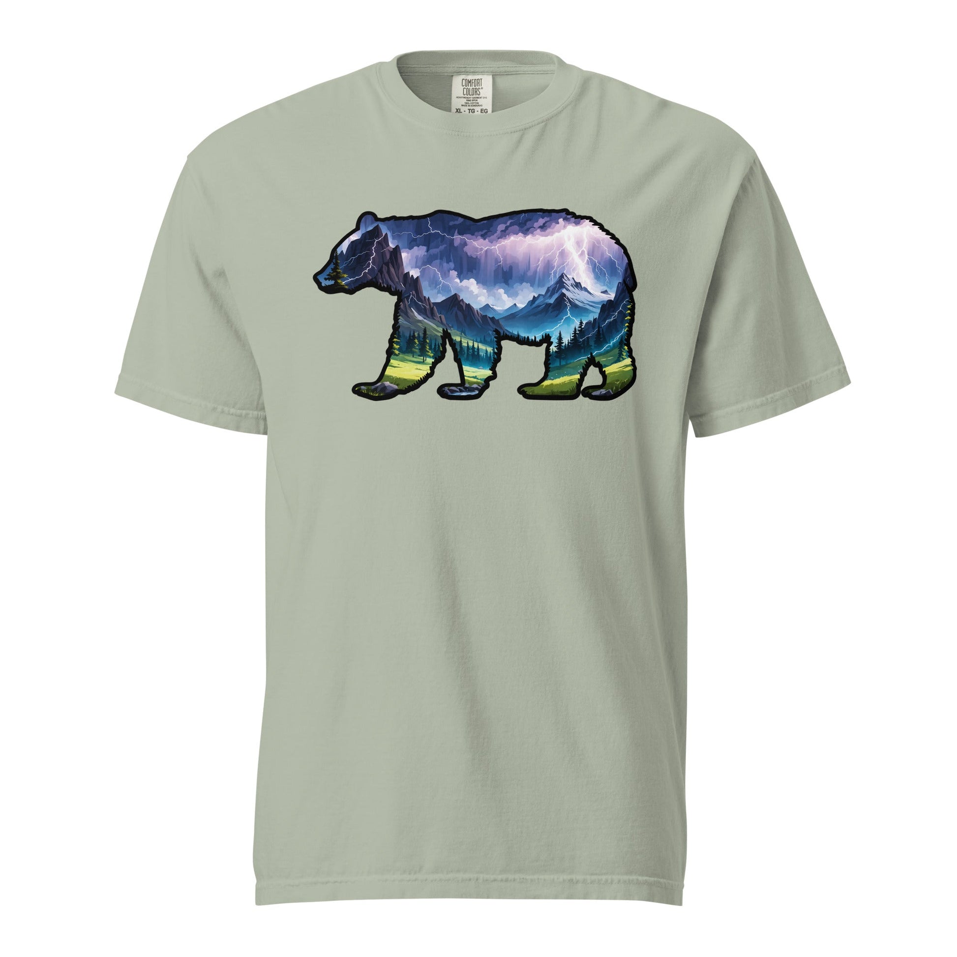 Lightning In The Mountains Bear Men's (Unisex) Premium Tee - Men's Shirts - Discovery Co.