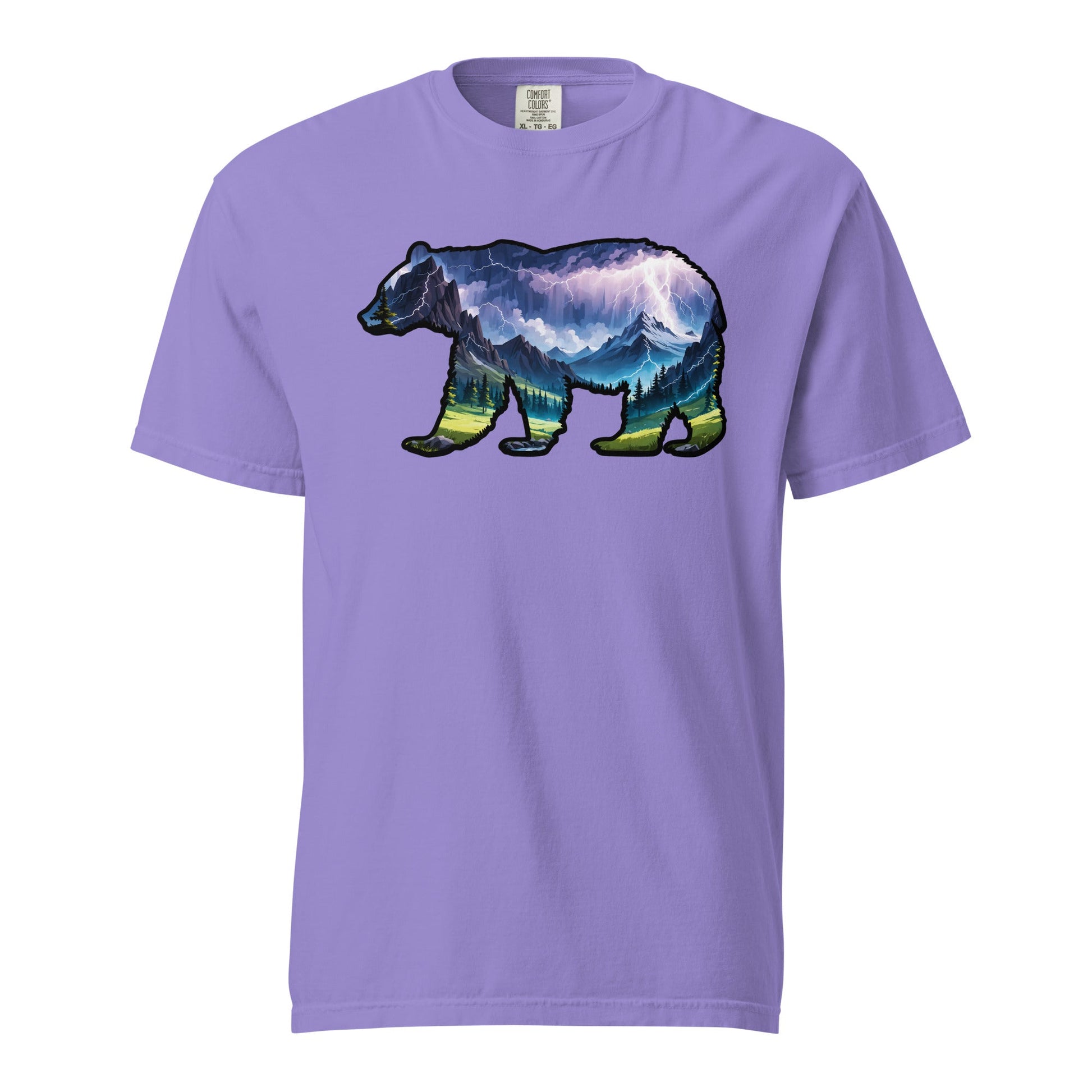 Lightning In The Mountains Bear Men's (Unisex) Premium Tee - Men's Shirts - Discovery Co.