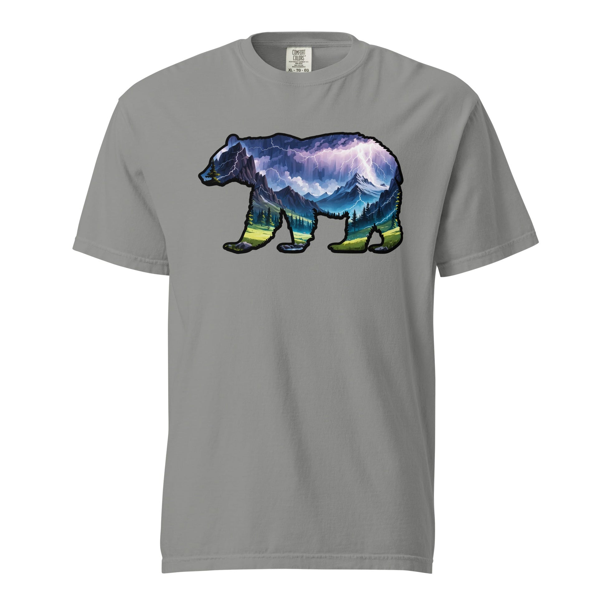 Lightning In The Mountains Bear Men's (Unisex) Premium Tee - Men's Shirts - Discovery Co.