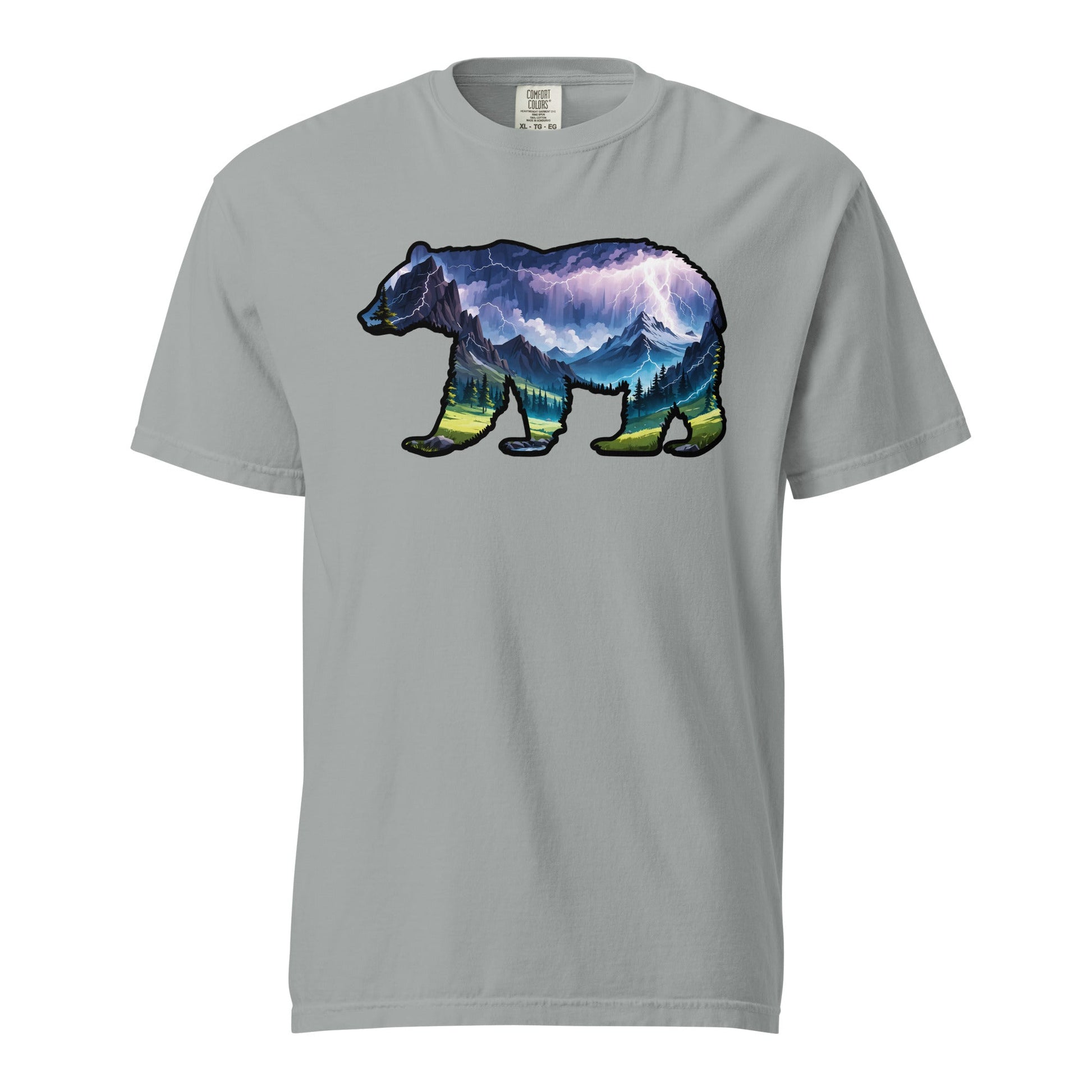 Lightning In The Mountains Bear Men's (Unisex) Premium Tee - Men's Shirts - Discovery Co.