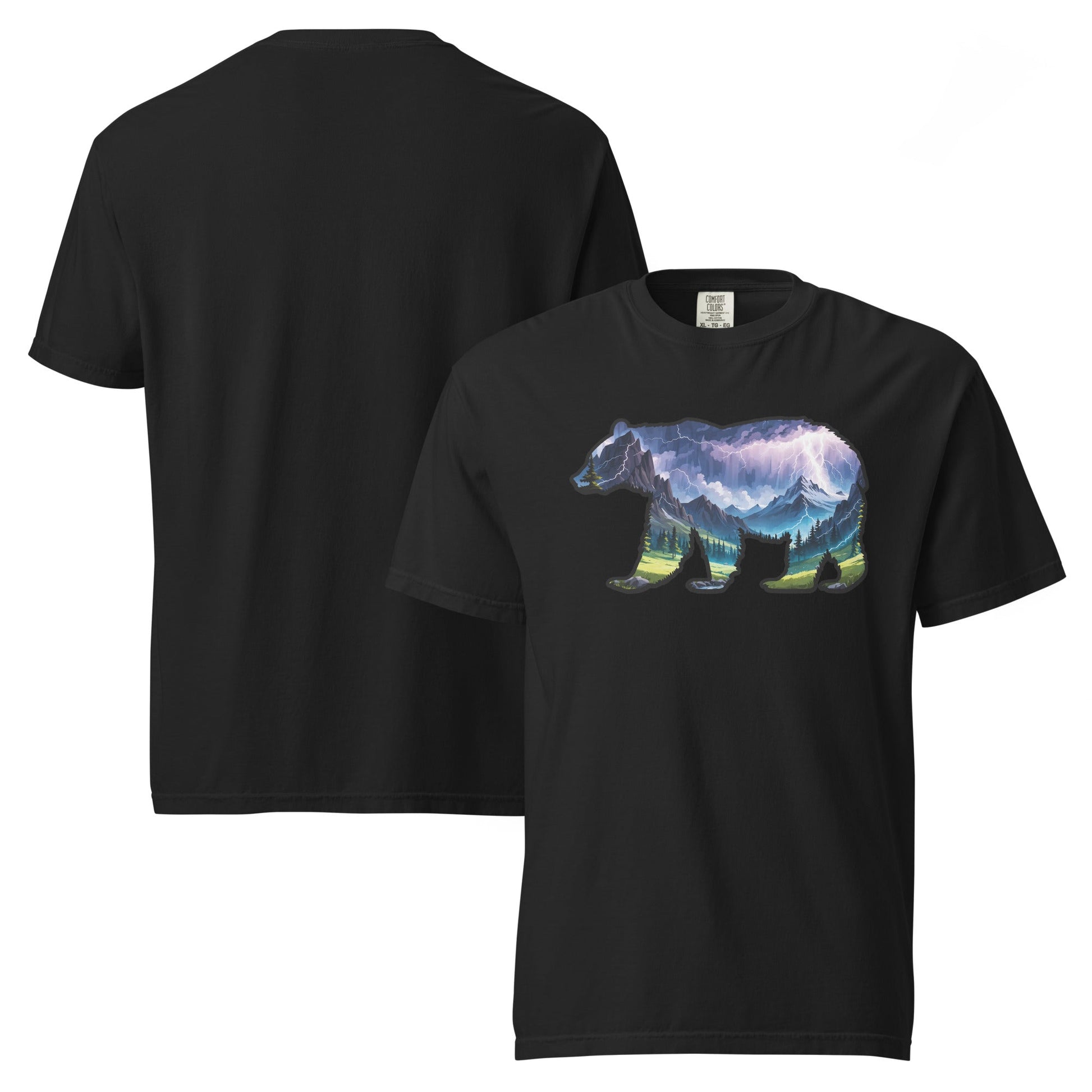 Lightning In The Mountains Bear Men's (Unisex) Premium Tee - Men's Shirts - Discovery Co.