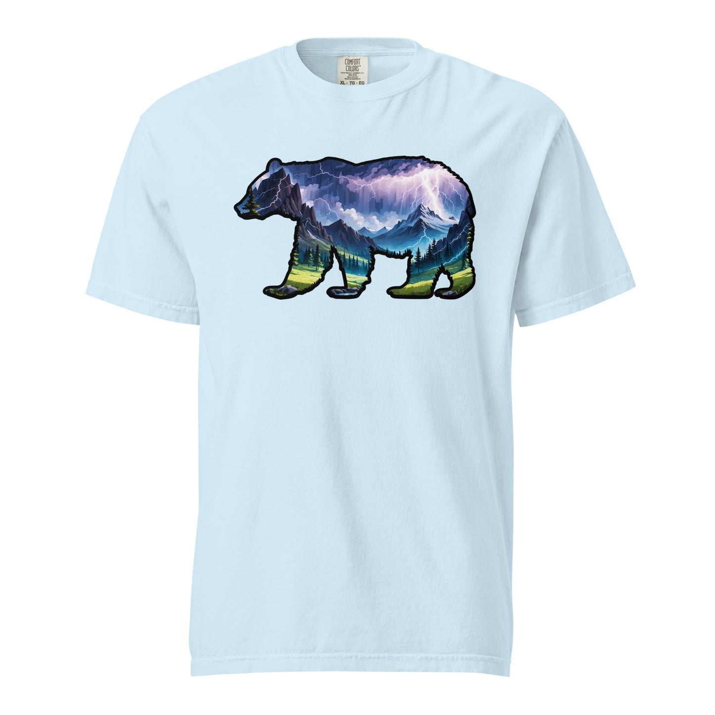 Lightning In The Mountains Bear Men's (Unisex) Premium Tee - Men's Shirts - Discovery Co.