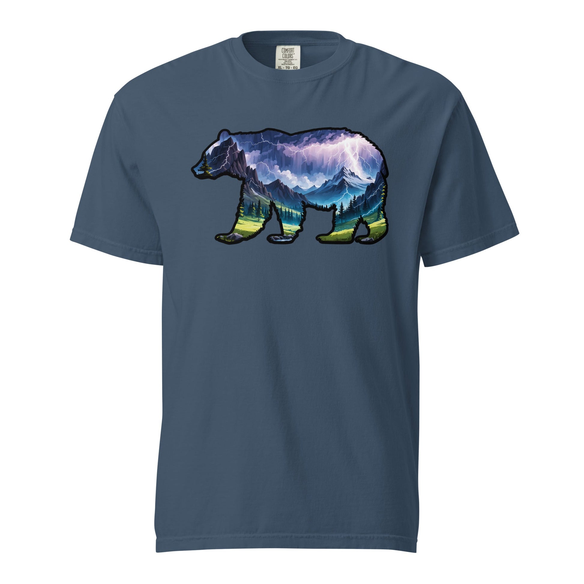Lightning In The Mountains Bear Men's (Unisex) Premium Tee - Men's Shirts - Discovery Co.