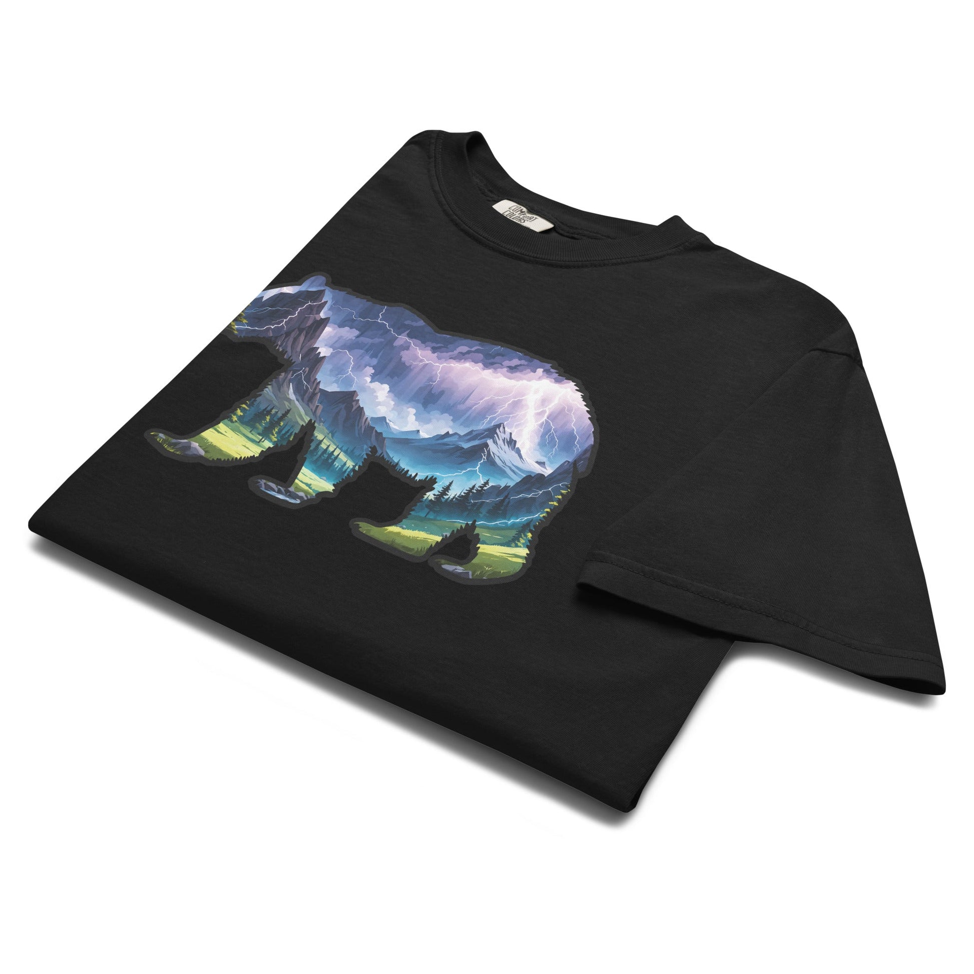 Lightning In The Mountains Bear Men's (Unisex) Premium Tee - Men's Shirts - Discovery Co.