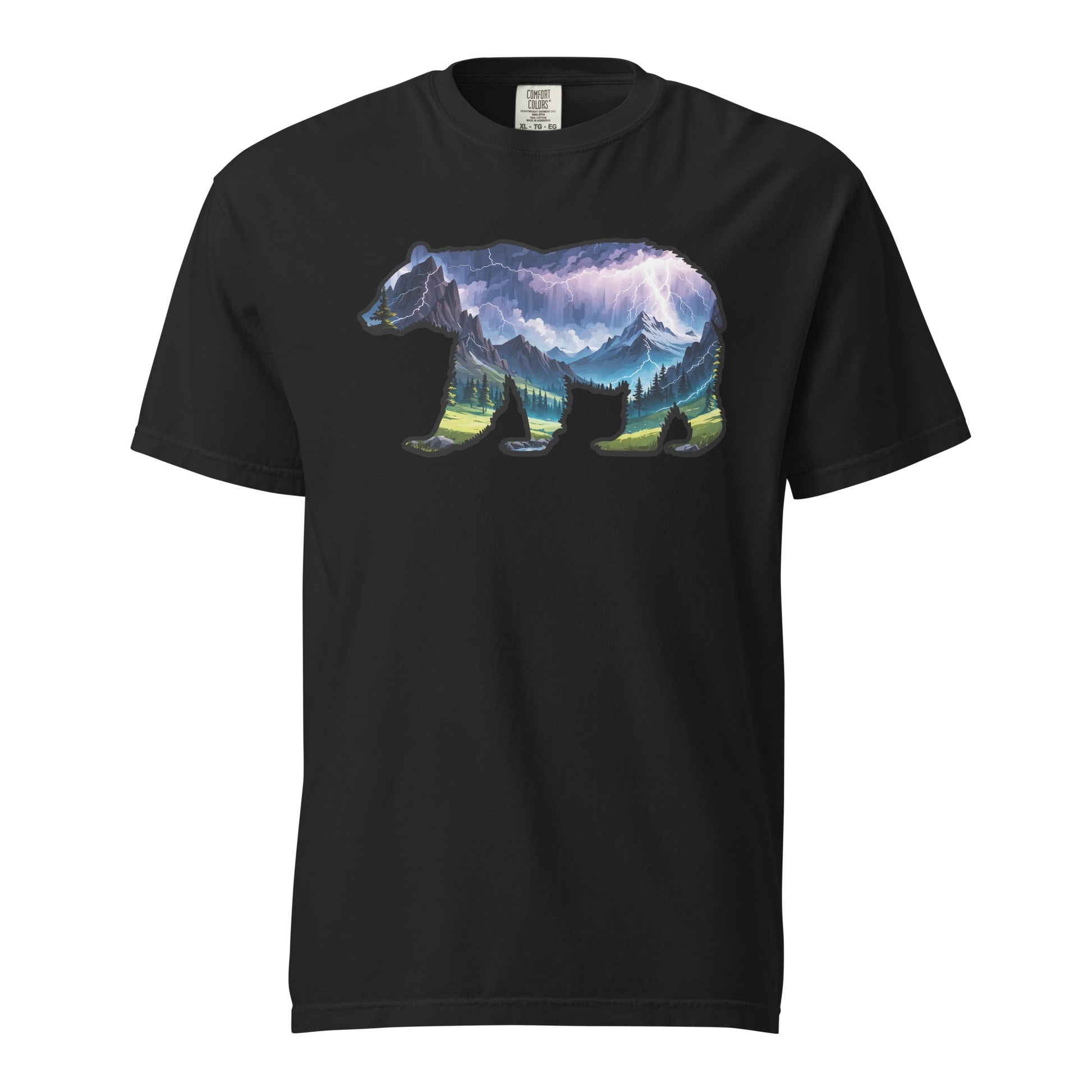 Lightning In The Mountains Bear Men's (Unisex) Premium Tee - Men's Shirts - Discovery Co.