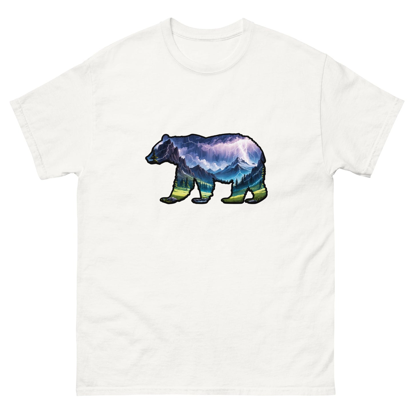 Lightning In The Mountains Bear Women's Classic Tee - Women's Shirts - Discovery Co.