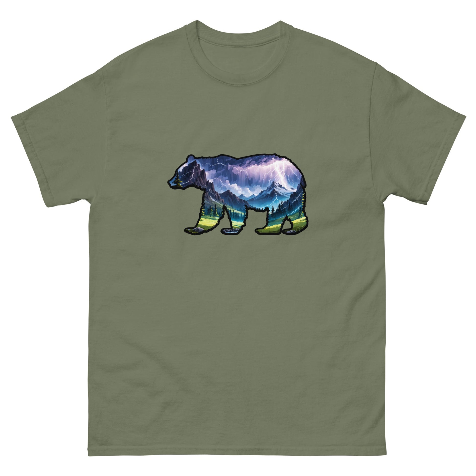 Lightning In The Mountains Bear Women's Classic Tee - Women's Shirts - Discovery Co.