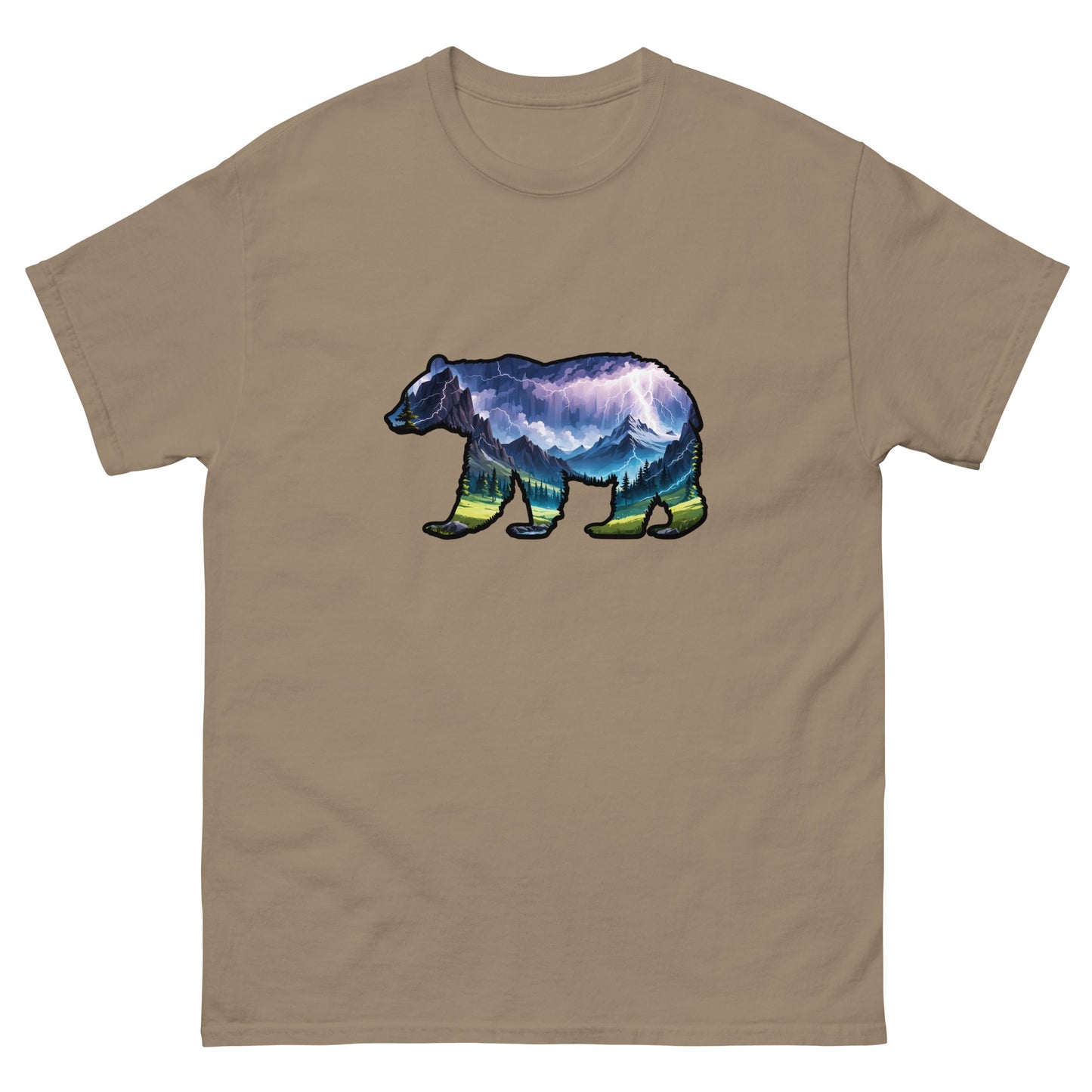 Lightning In The Mountains Bear Women's Classic Tee - Women's Shirts - Discovery Co.