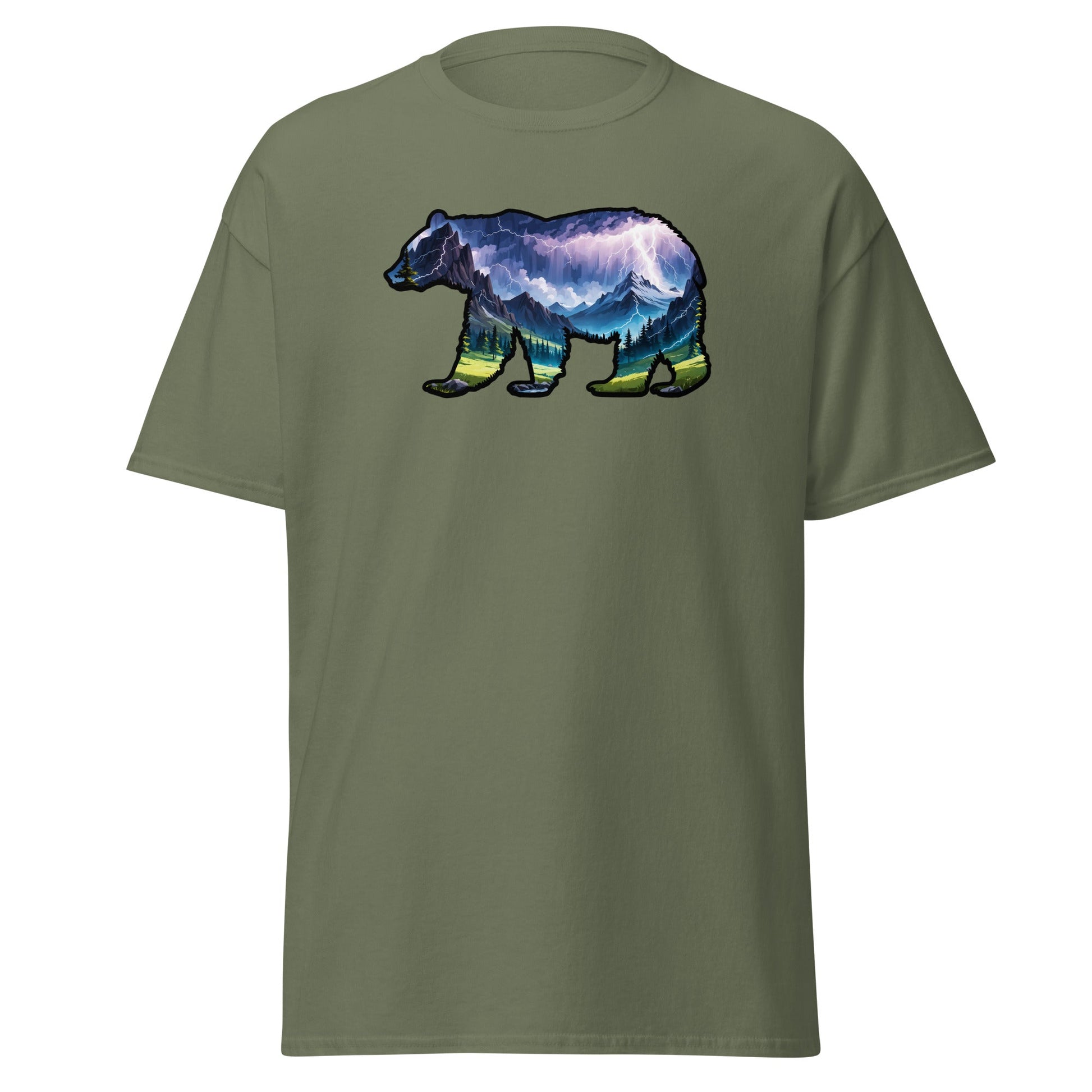 Lightning In The Mountains Bear Women's (Unisex) Classic Tee - Women's Shirts - Discovery Co.