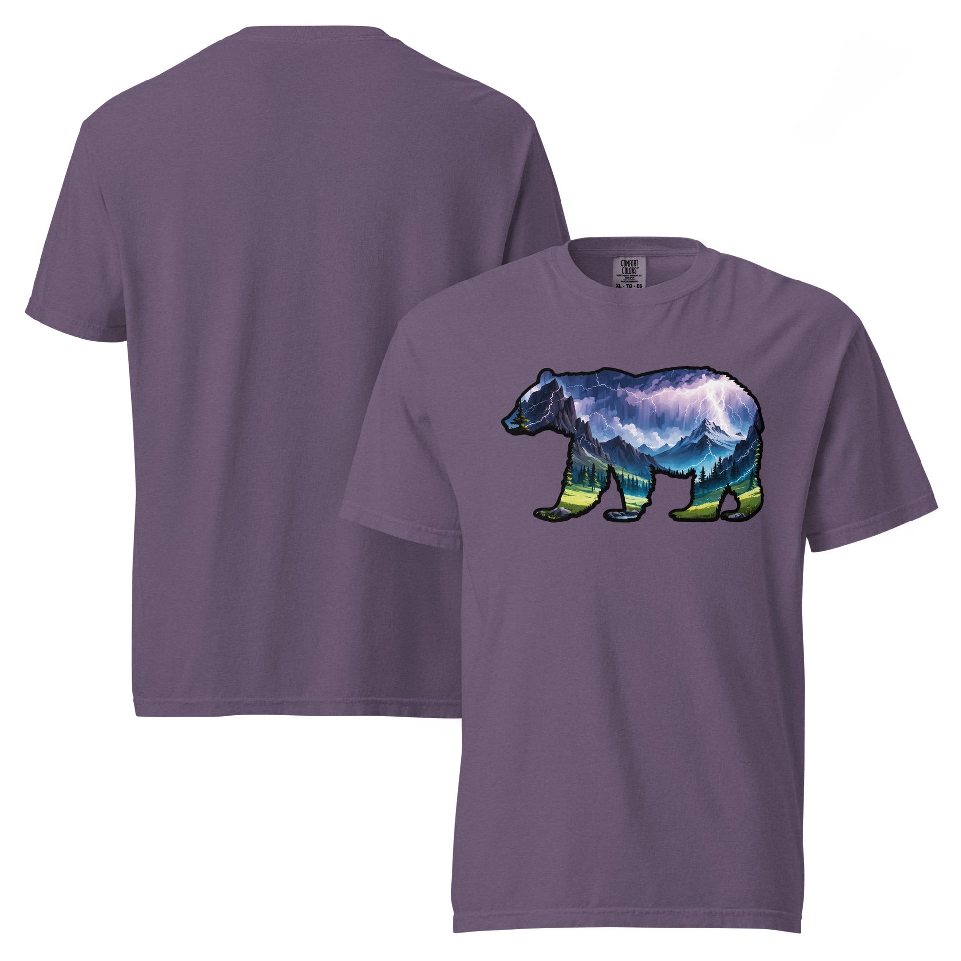 Lightning In The Mountains Bear Women's (Unisex) Premium Tee - Women's Shirts - Discovery Co.