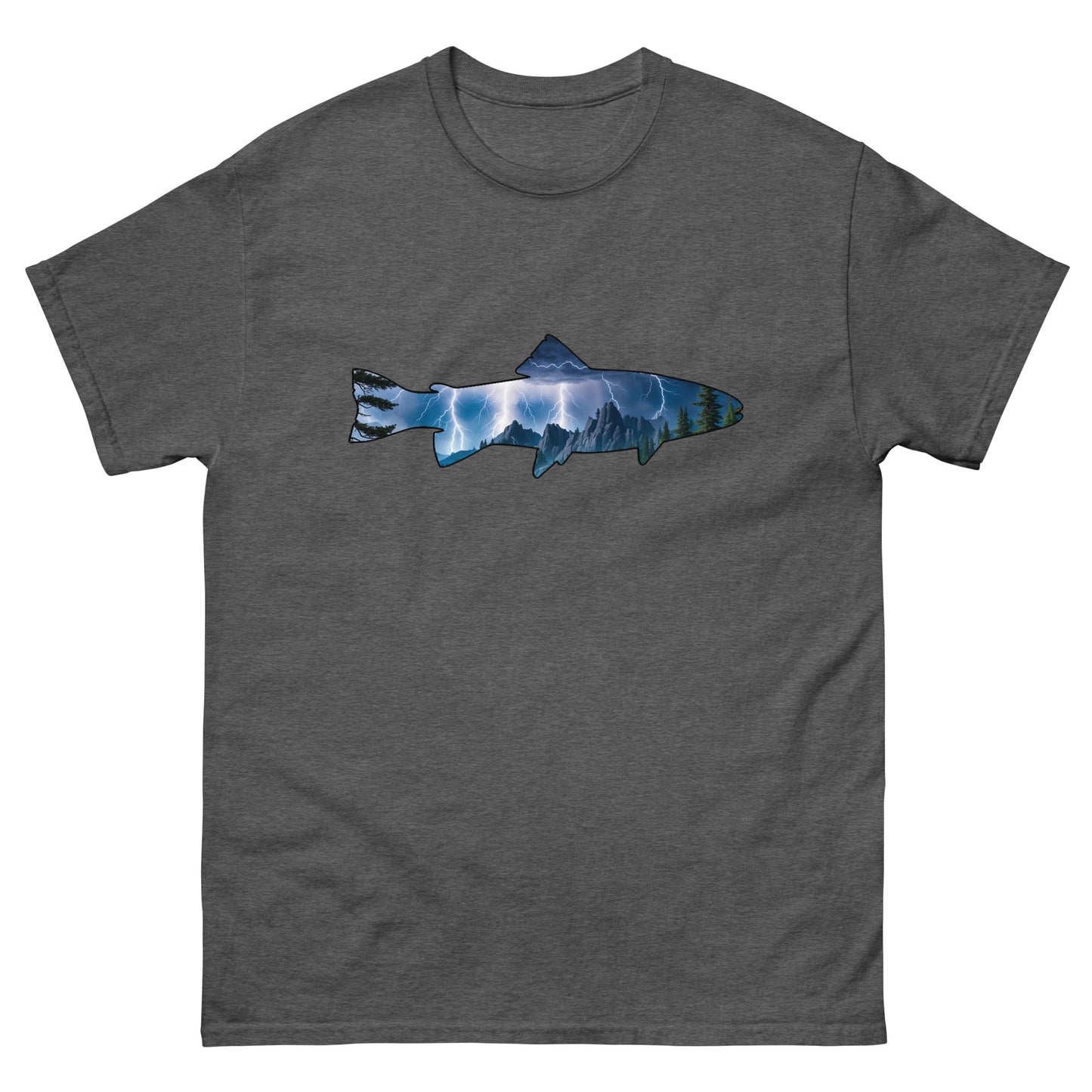 Lightning In The Mountains Trout Men's Classic Tee - Men's Shirts - Discovery Co.