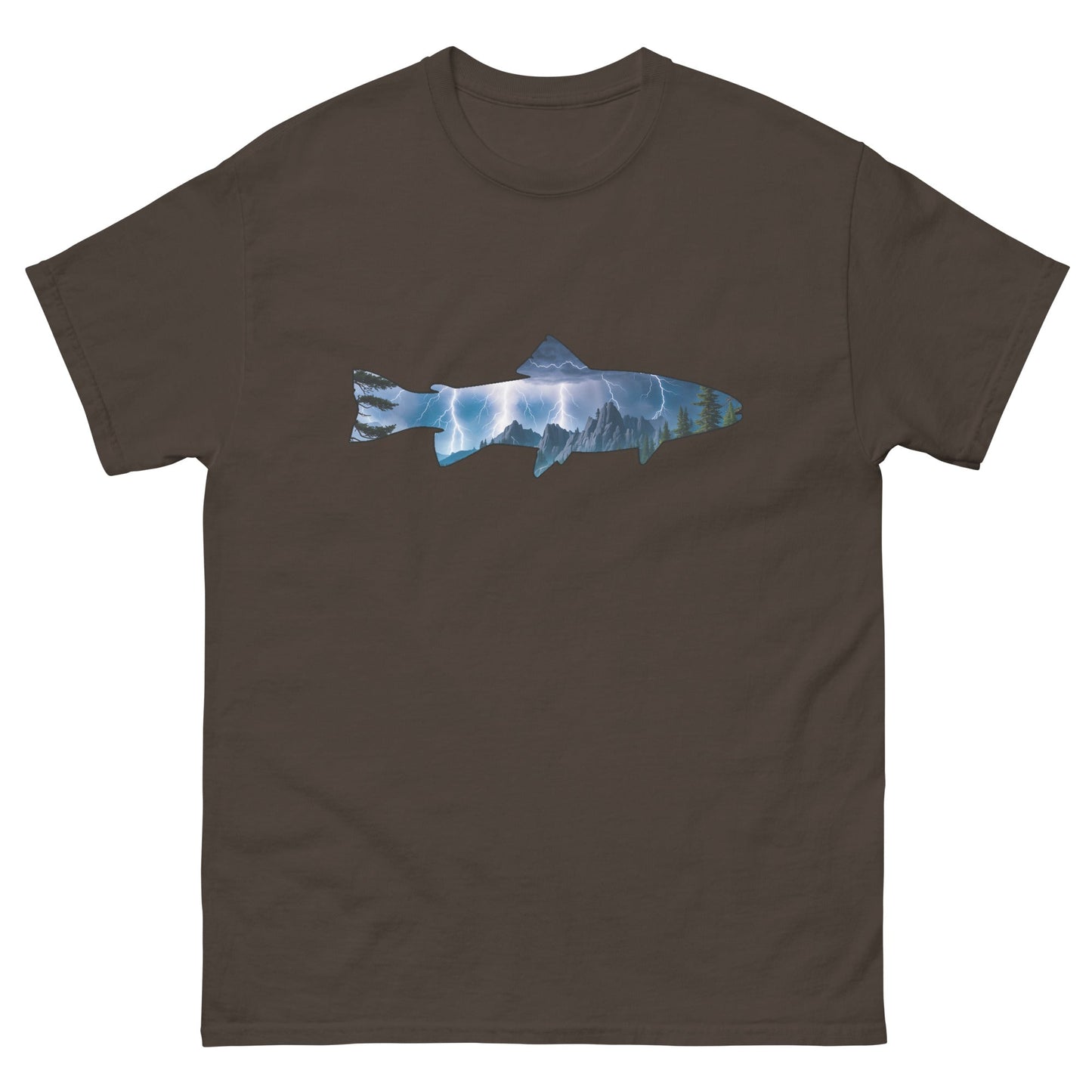 Lightning In The Mountains Trout Men's Classic Tee - Men's Shirts - Discovery Co.