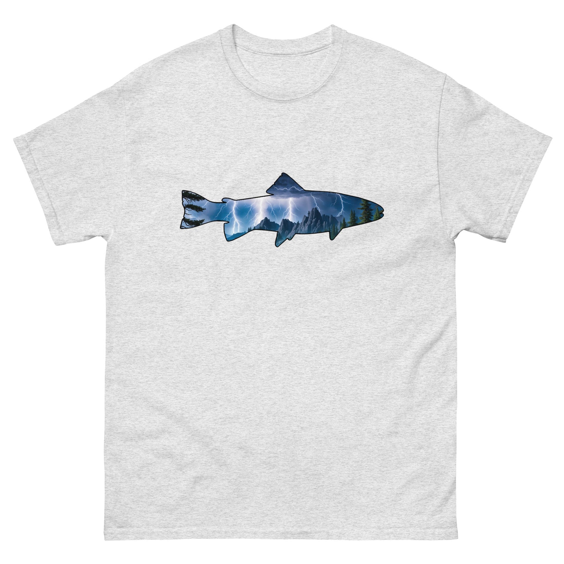 Lightning In The Mountains Trout Men's Classic Tee - Men's Shirts - Discovery Co.