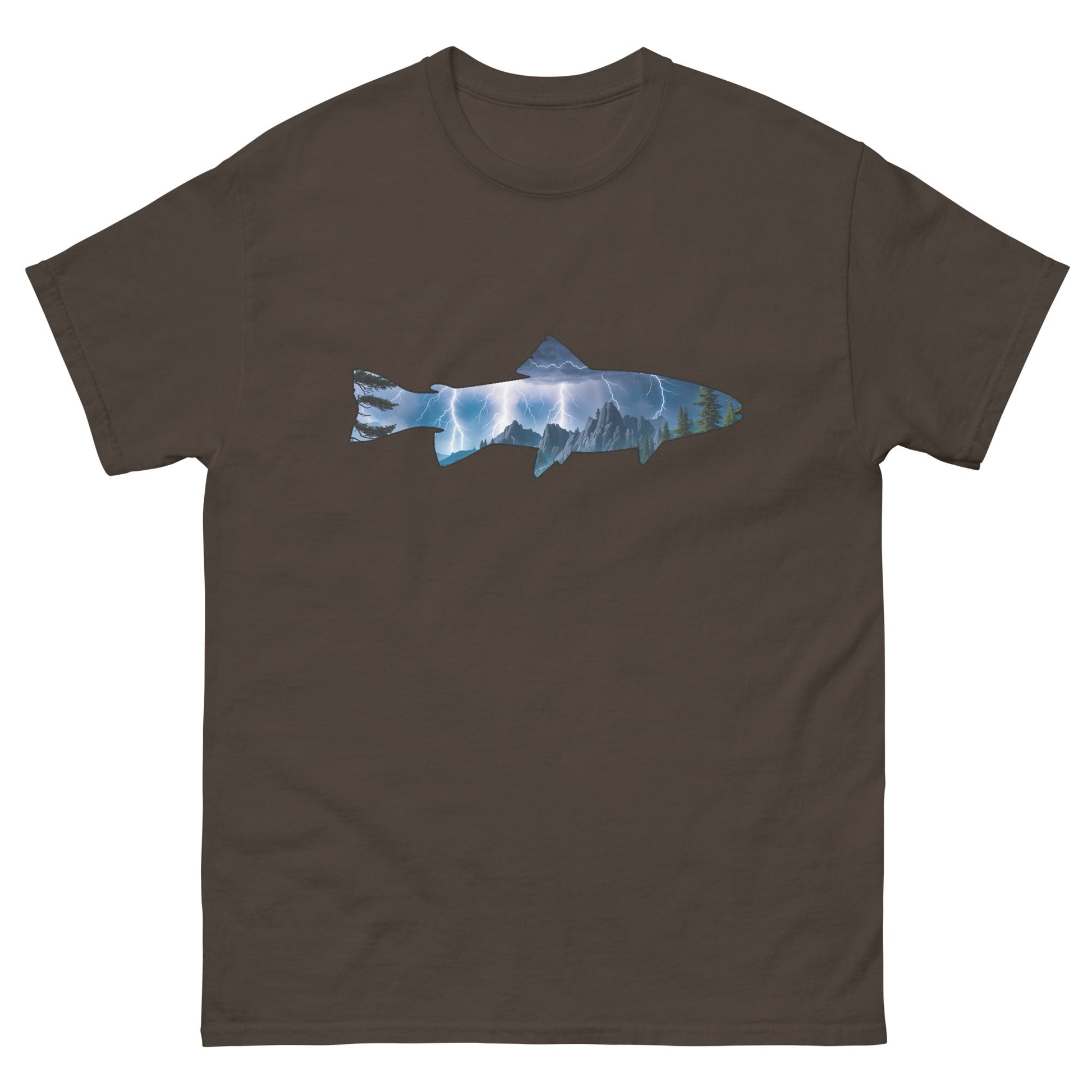 Lightning In The Mountains Trout Women's Classic Tee - Women's Shirts - Discovery Co.