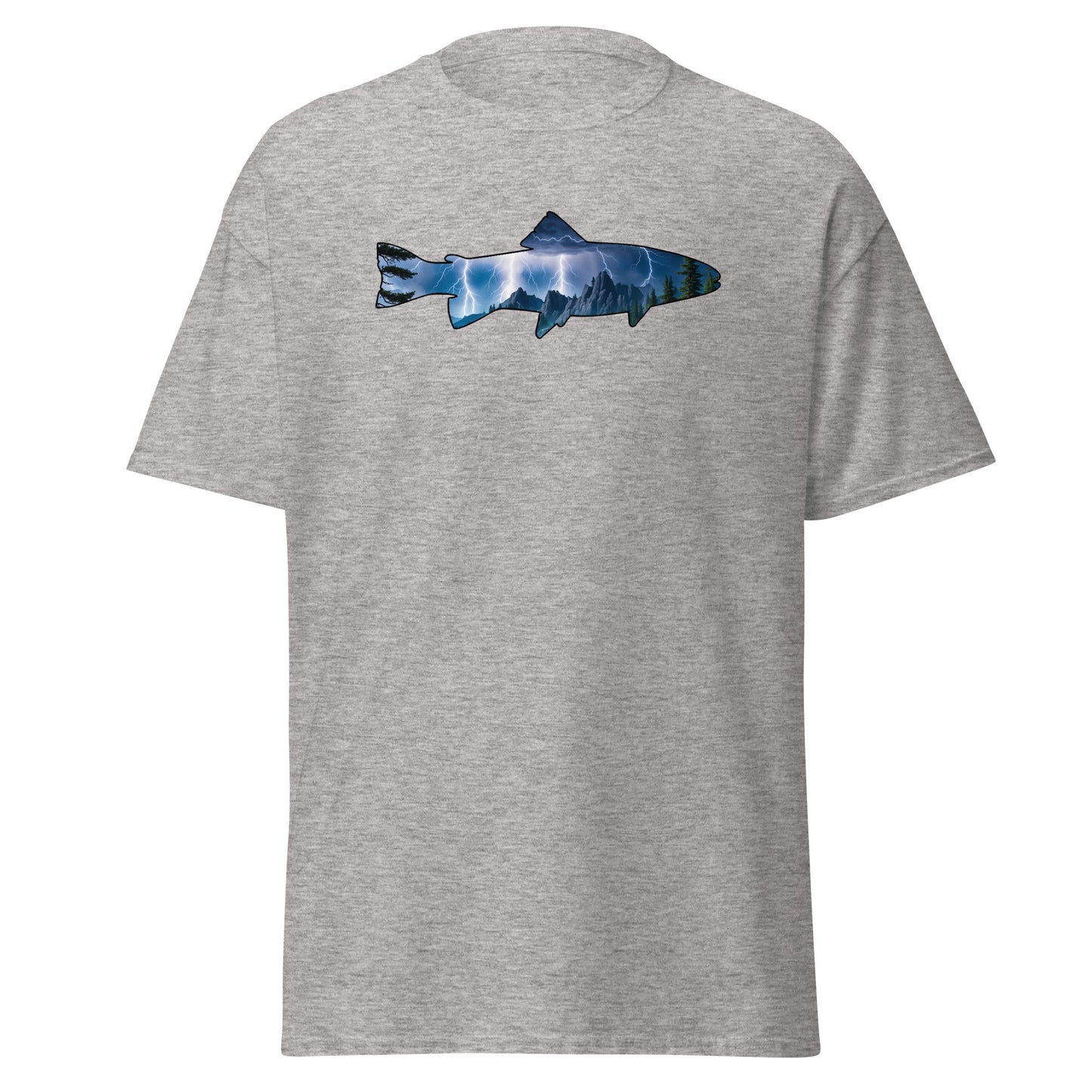 Lightning In The Mountains Trout Women's (Unisex) Classic Tee - Women's Shirts - Discovery Co.