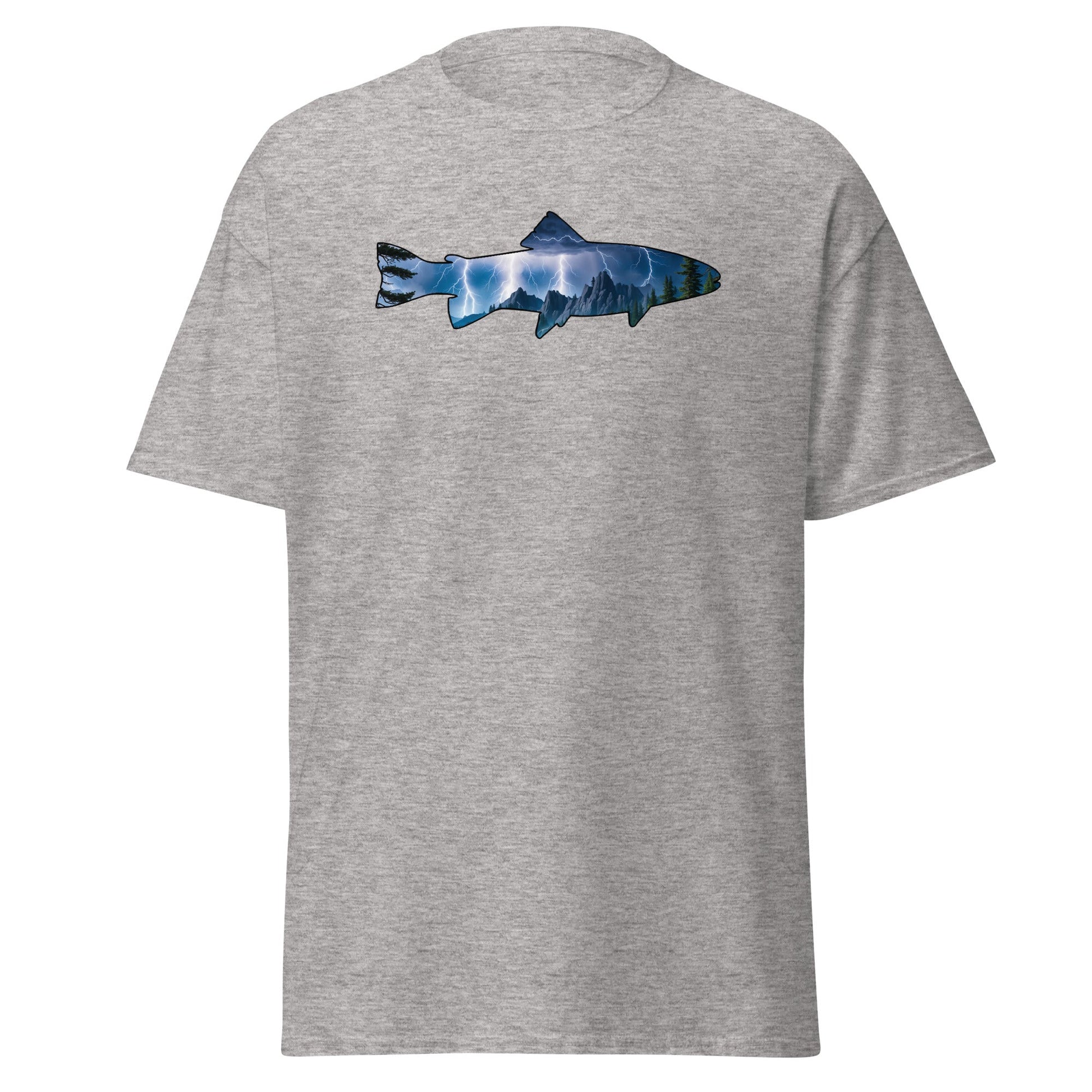 Lightning In The Mountains Trout Women's (Unisex) Classic Tee - Women's Shirts - Discovery Co.