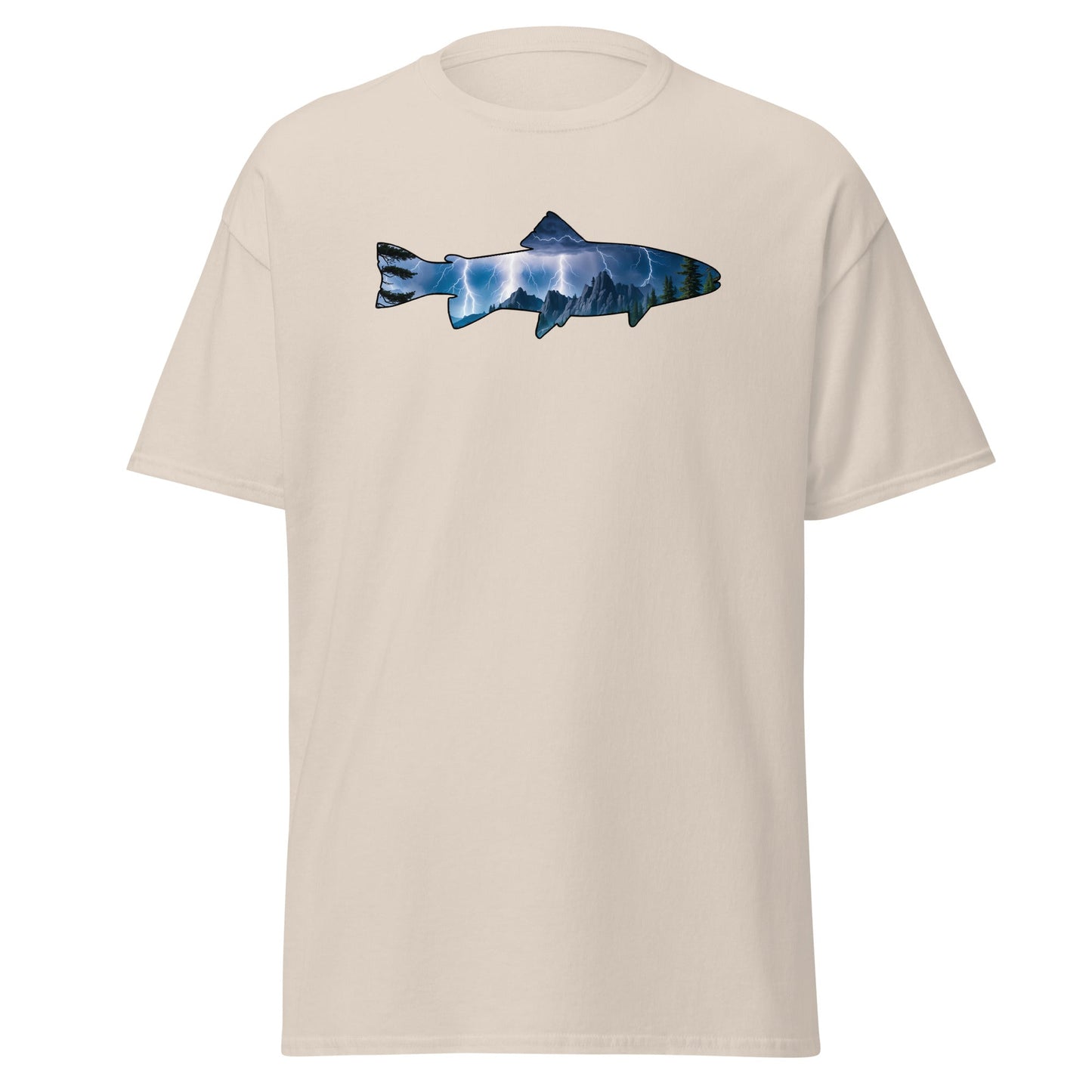 Lightning In The Mountains Trout Women's (Unisex) Classic Tee - Women's Shirts - Discovery Co.