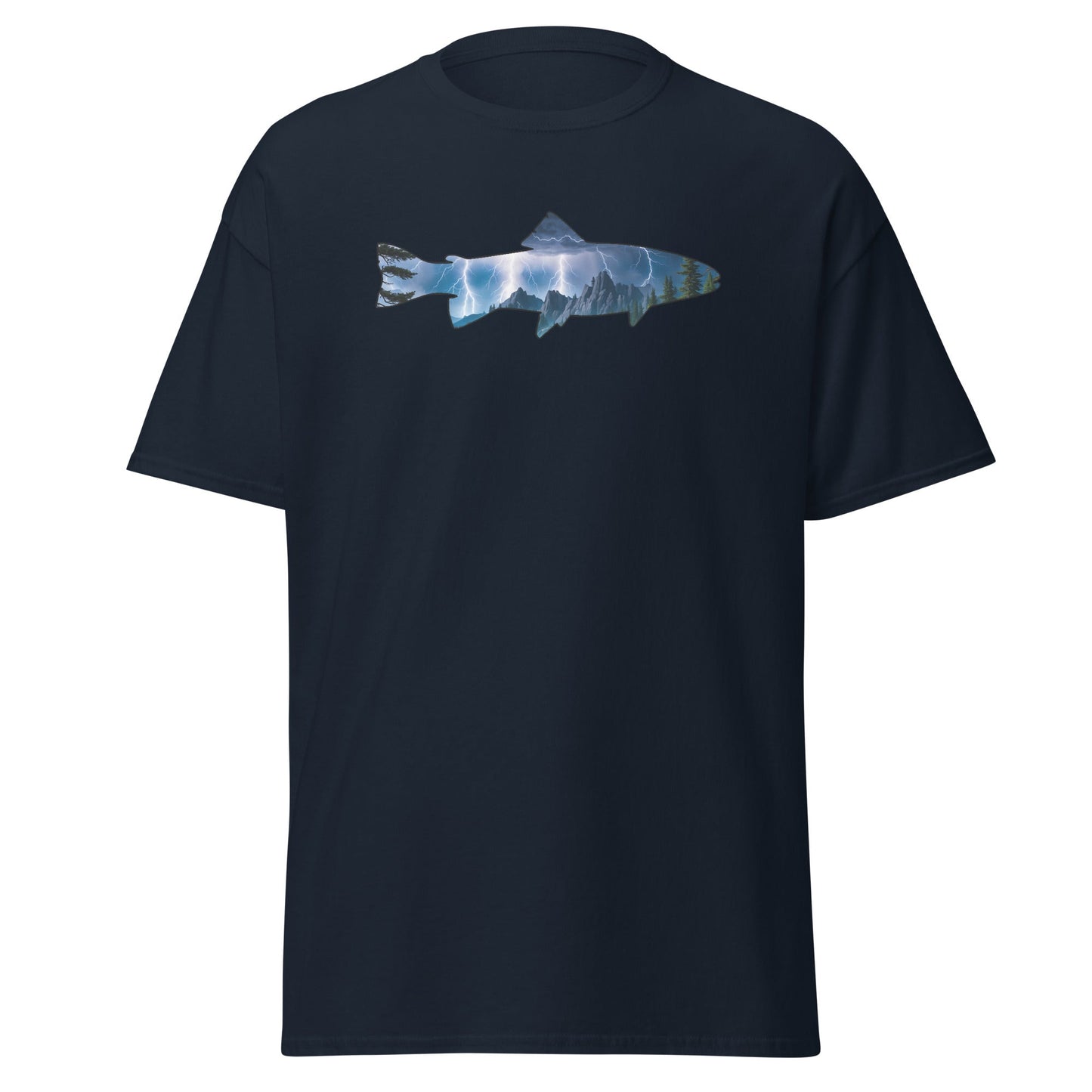 Lightning In The Mountains Trout Women's (Unisex) Classic Tee - Women's Shirts - Discovery Co.