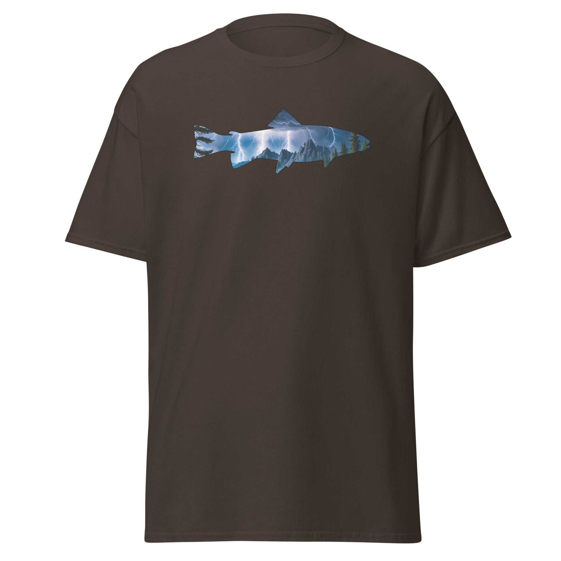 Lightning In The Mountains Trout Women's (Unisex) Classic Tee - Women's Shirts - Discovery Co.