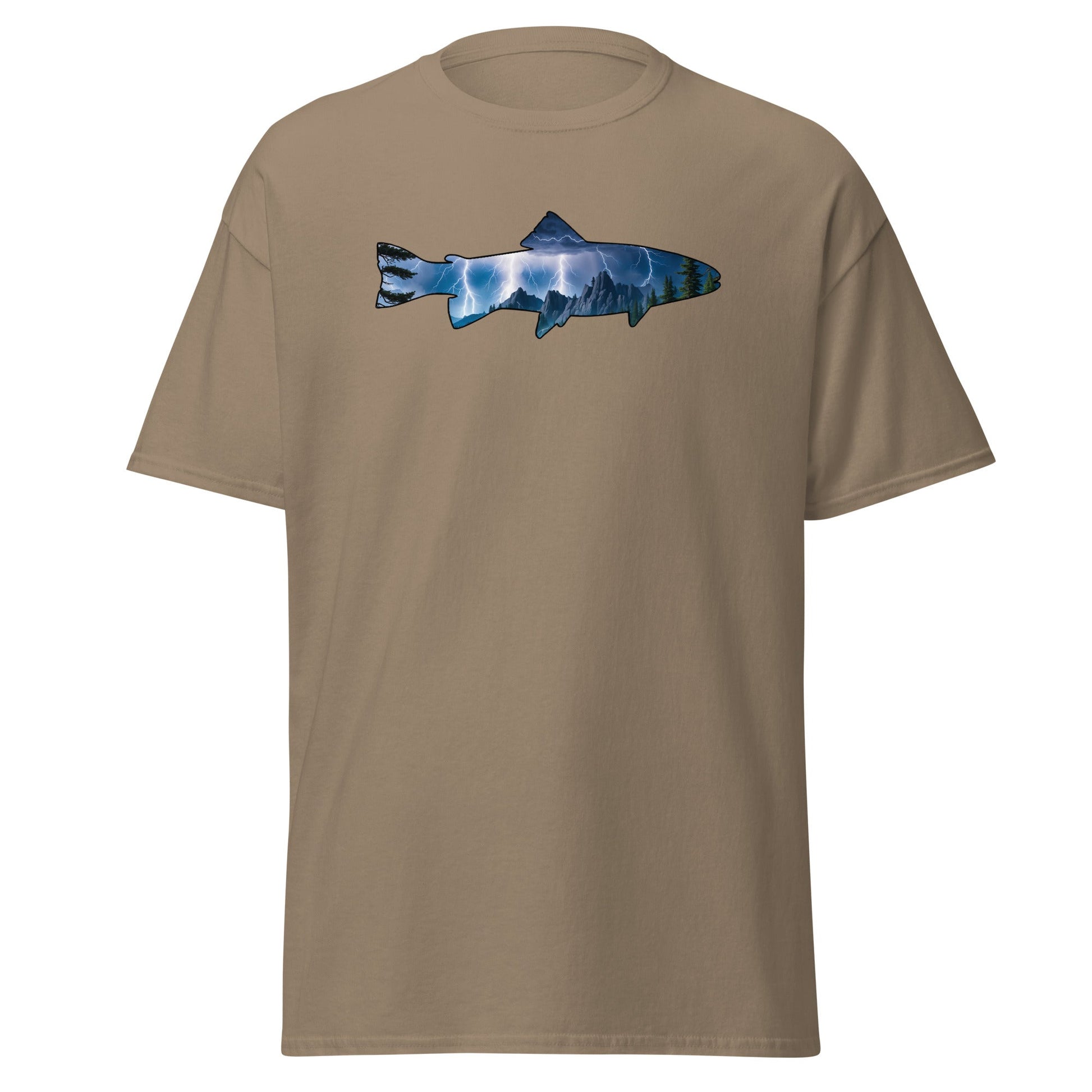Lightning In The Mountains Trout Women's (Unisex) Classic Tee - Women's Shirts - Discovery Co.