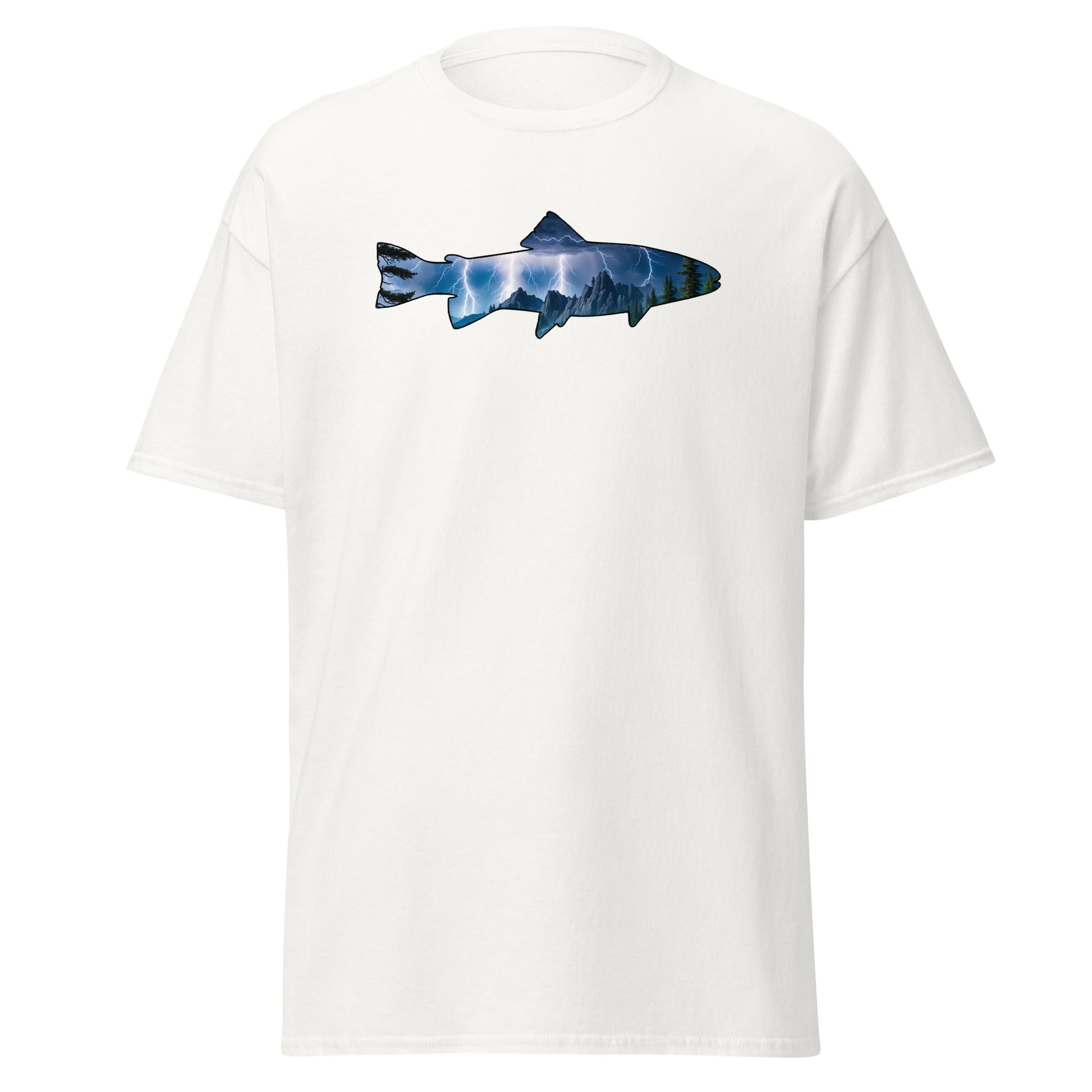 Lightning In The Mountains Trout Women's (Unisex) Classic Tee - Women's Shirts - Discovery Co.