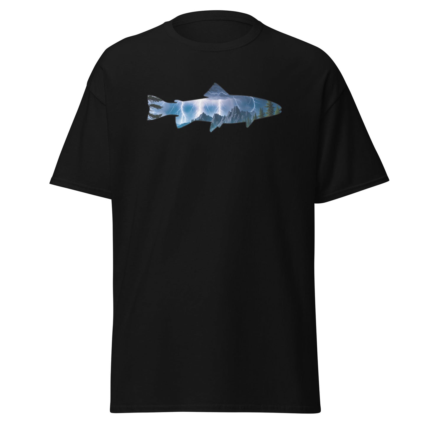 Lightning In The Mountains Trout Women's (Unisex) Classic Tee - Women's Shirts - Discovery Co.