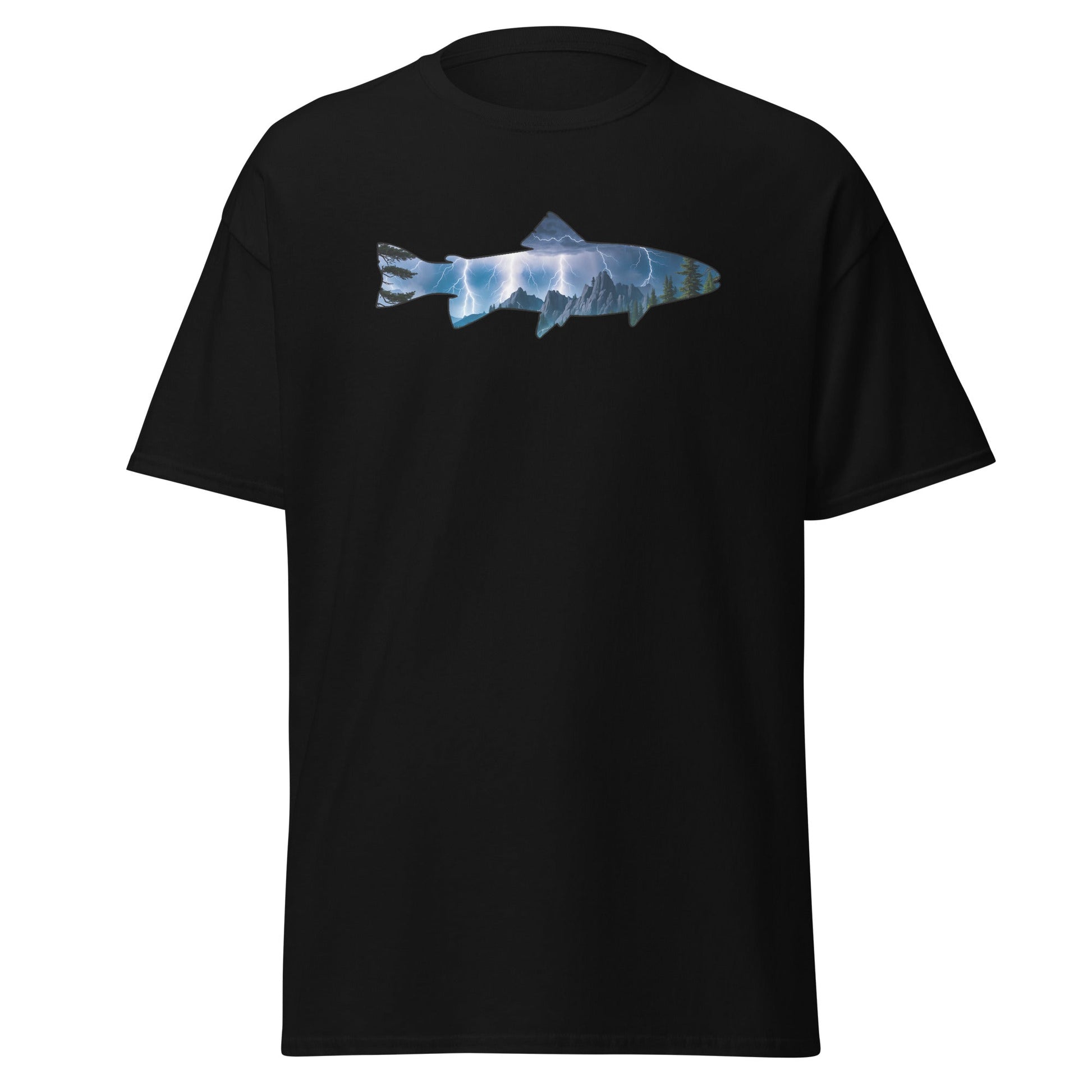 Lightning In The Mountains Trout Women's (Unisex) Classic Tee - Women's Shirts - Discovery Co.