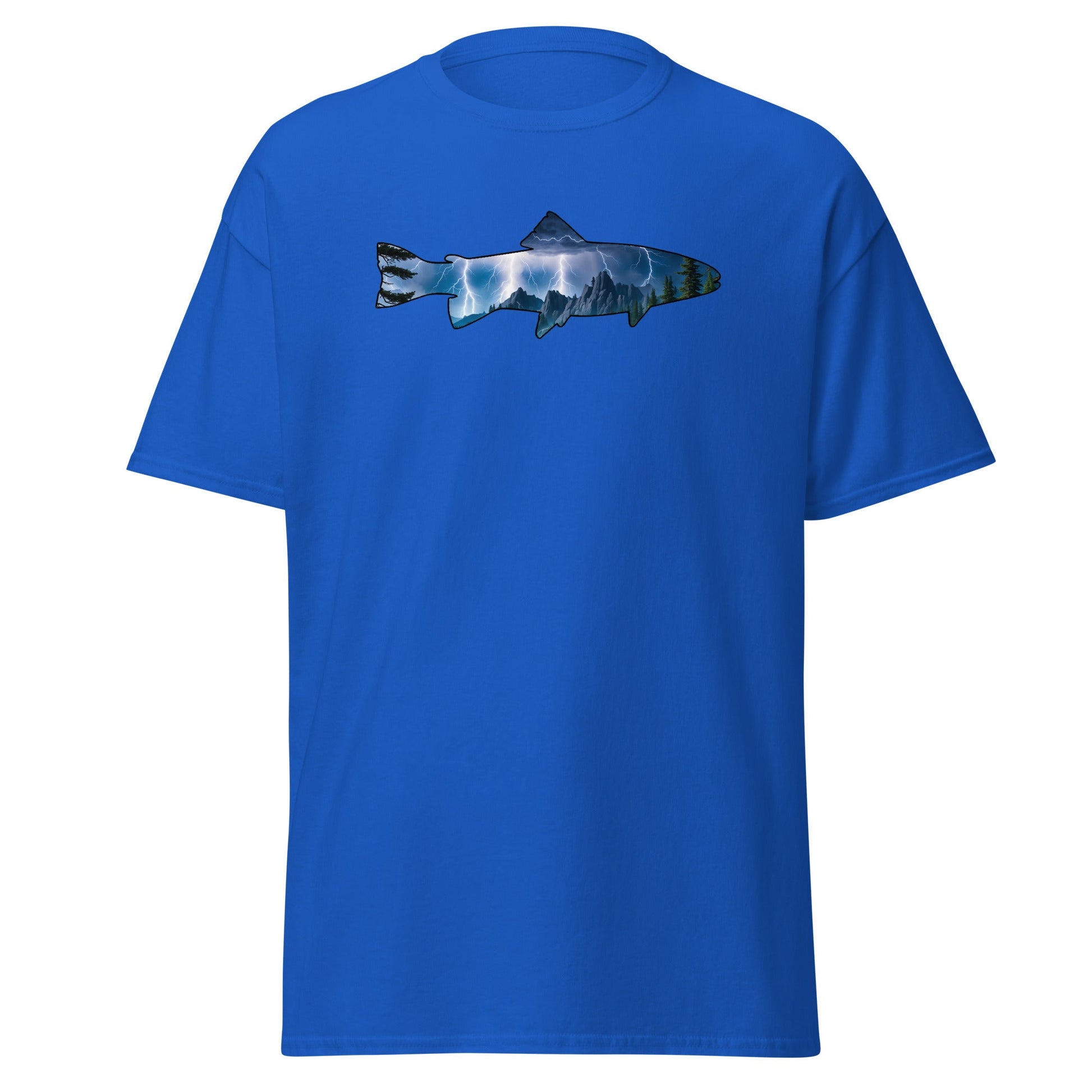Lightning In The Mountains Trout Women's (Unisex) Classic Tee - Women's Shirts - Discovery Co.
