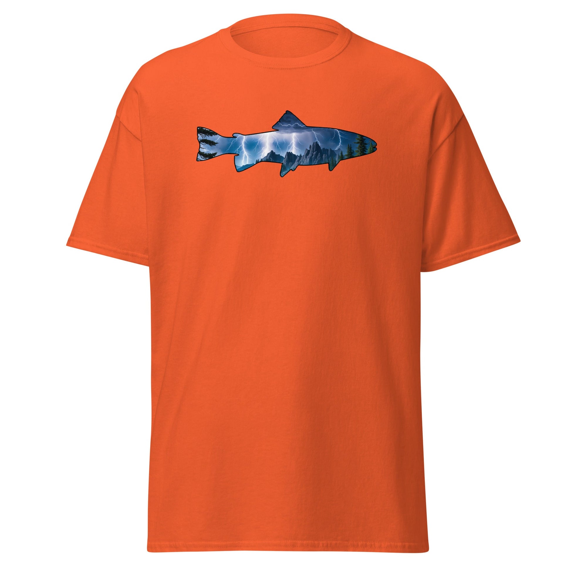 Lightning In The Mountains Trout Women's (Unisex) Classic Tee - Women's Shirts - Discovery Co.