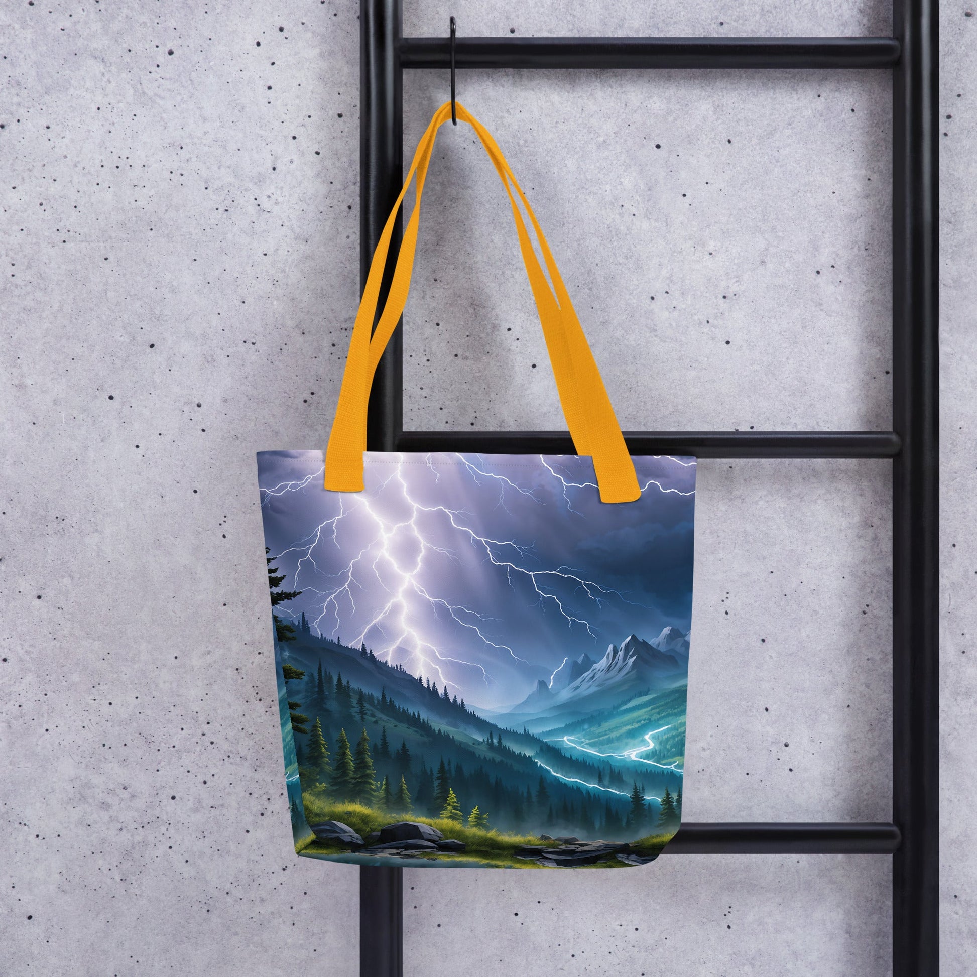 Lightning In The Valley II Tote Bag - Tote Bags - Discovery Co.