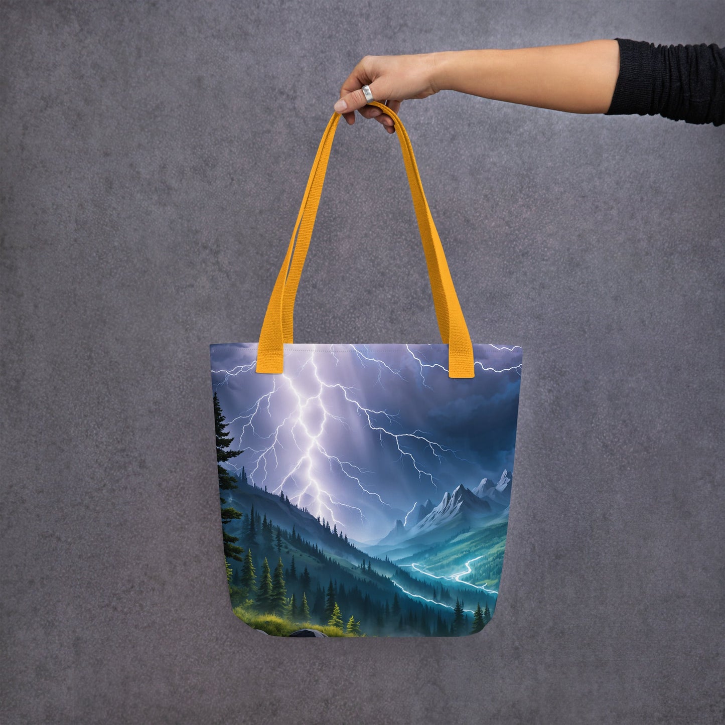 Lightning In The Valley II Tote Bag - Tote Bags - Discovery Co.