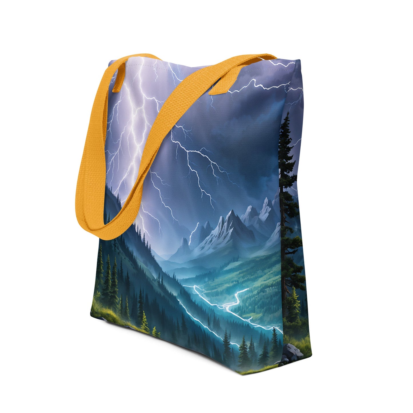 Lightning In The Valley II Tote Bag - Tote Bags - Discovery Co.