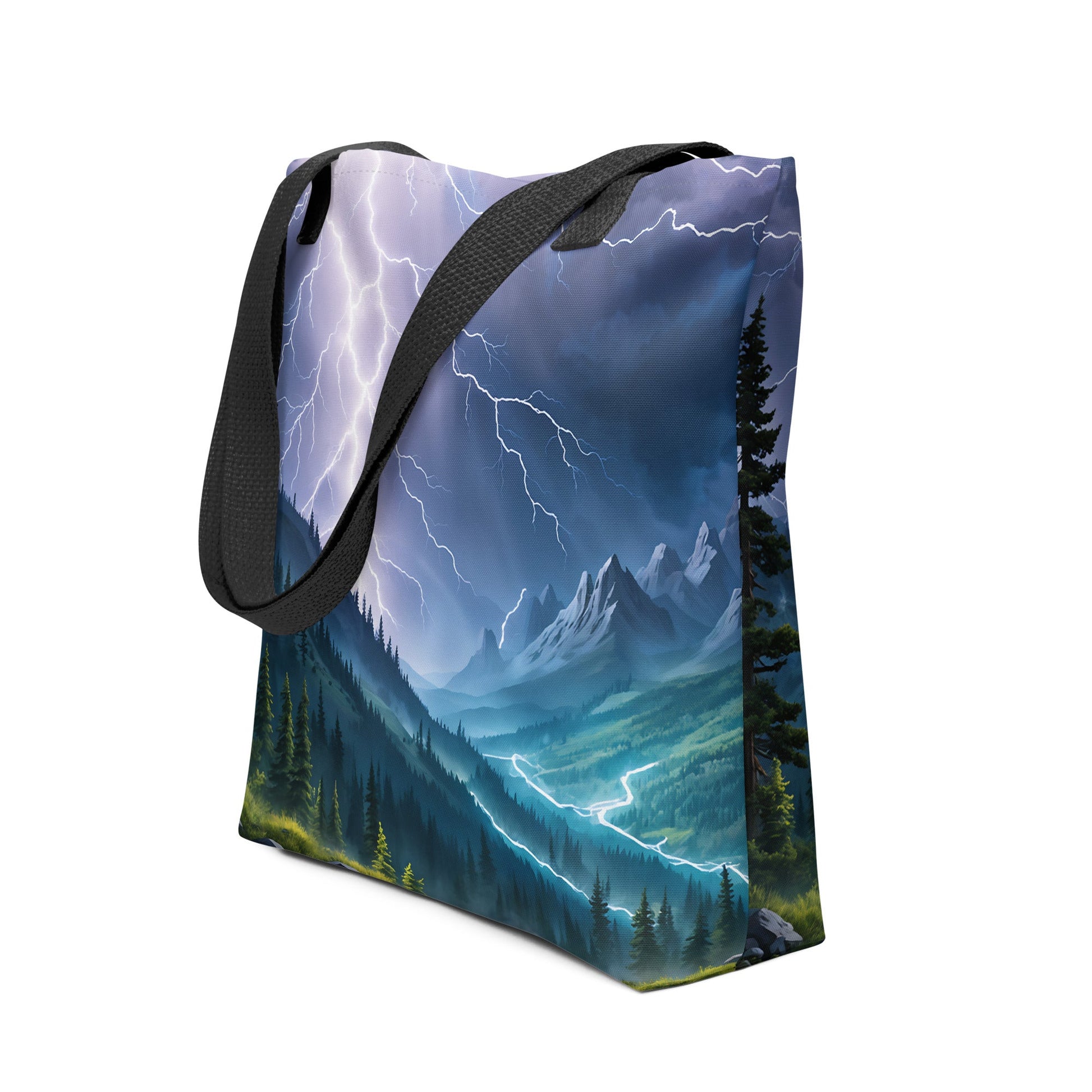 Lightning In The Valley II Tote Bag - Tote Bags - Discovery Co.