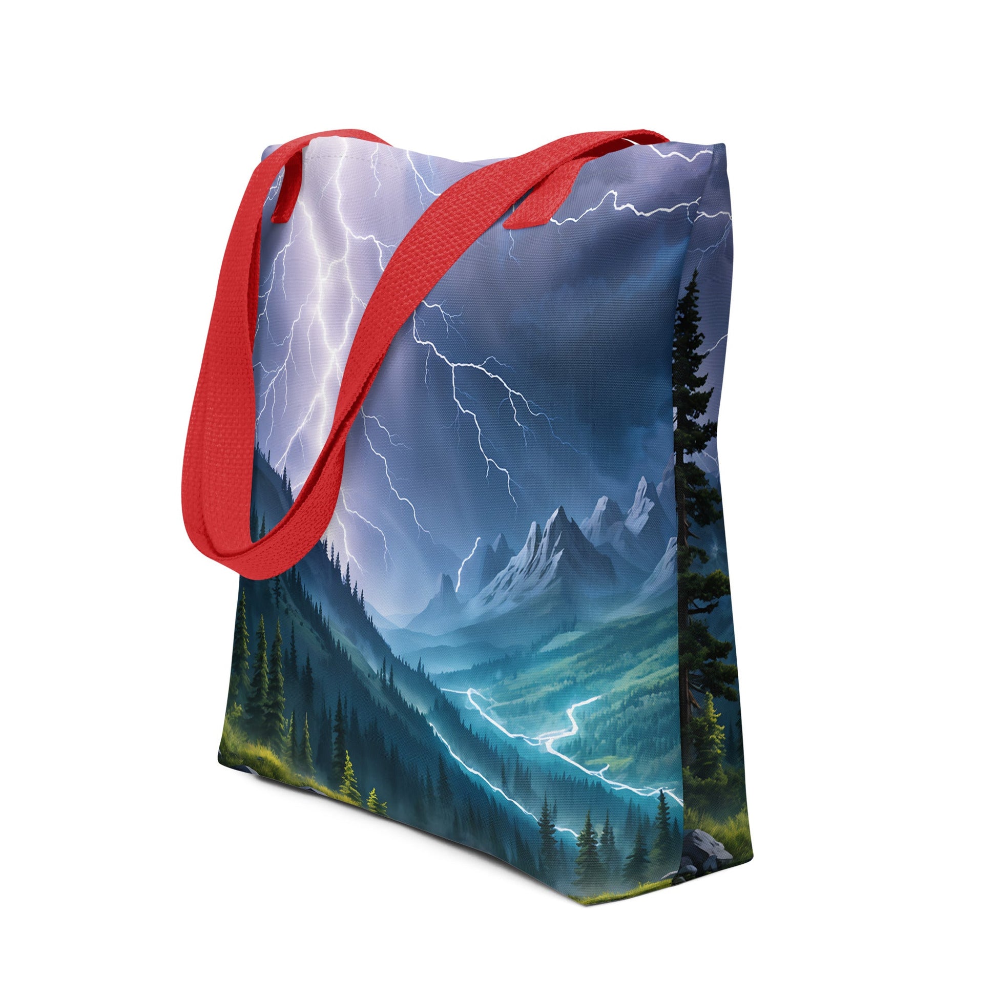 Lightning In The Valley II Tote Bag - Tote Bags - Discovery Co.